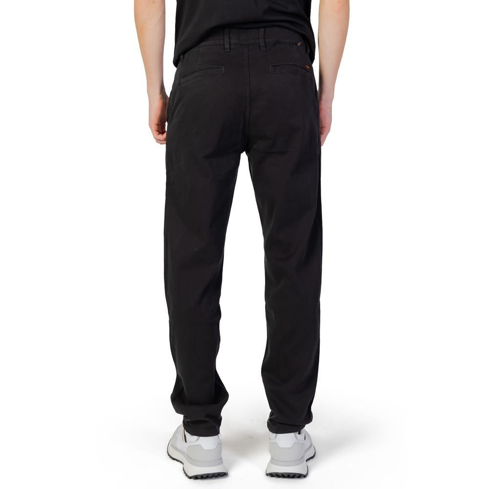 Black Cotton Pant - ventzia