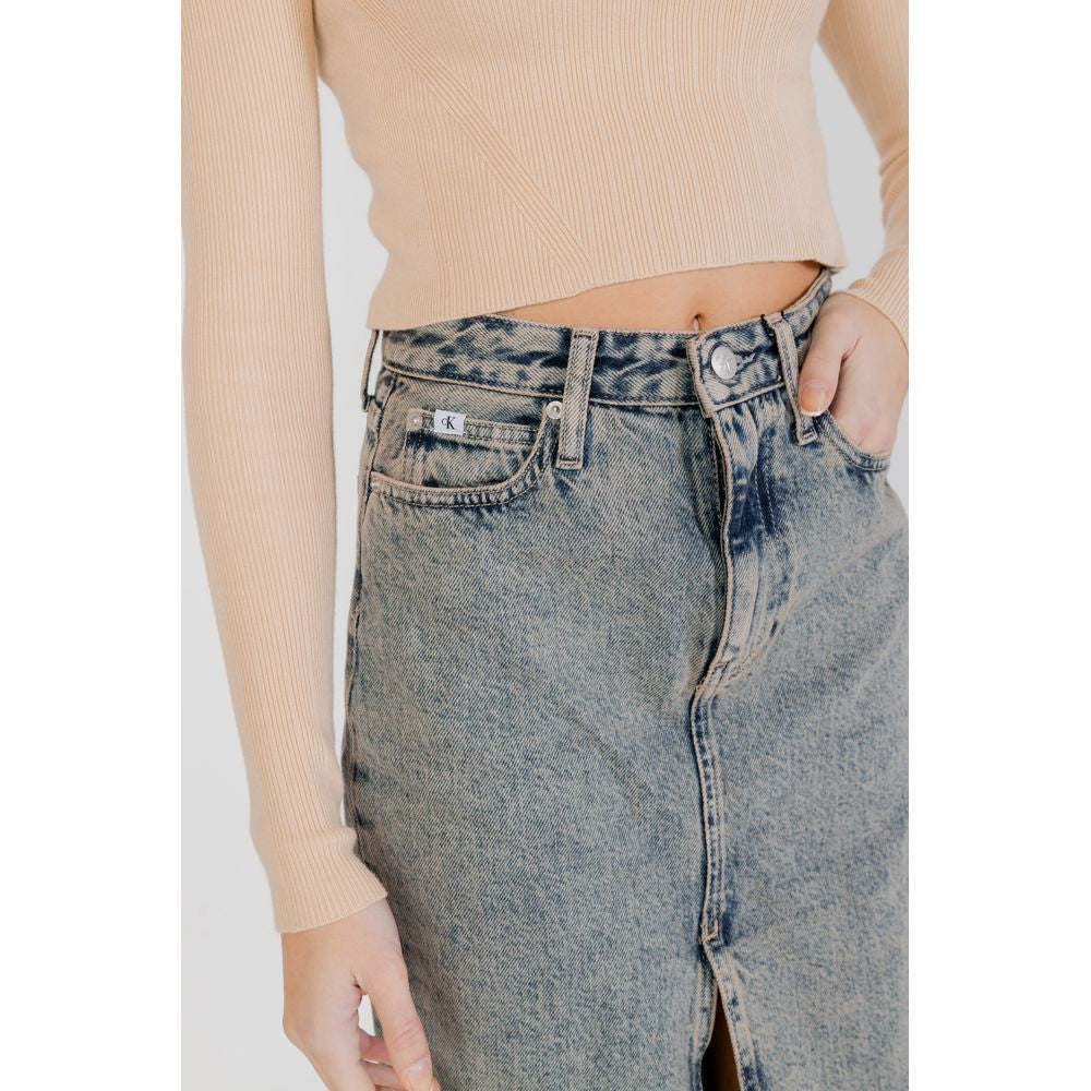 Blue Cotton Skirt - ventzia