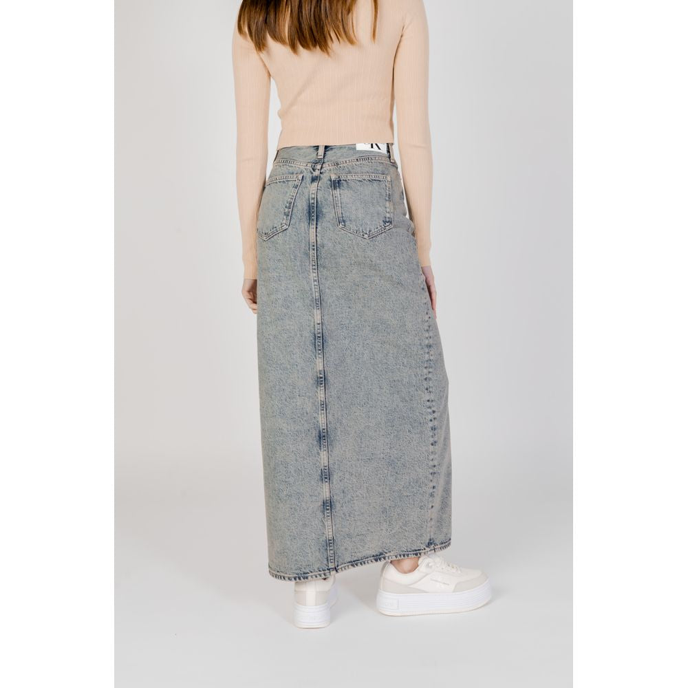 Blue Cotton Skirt - ventzia