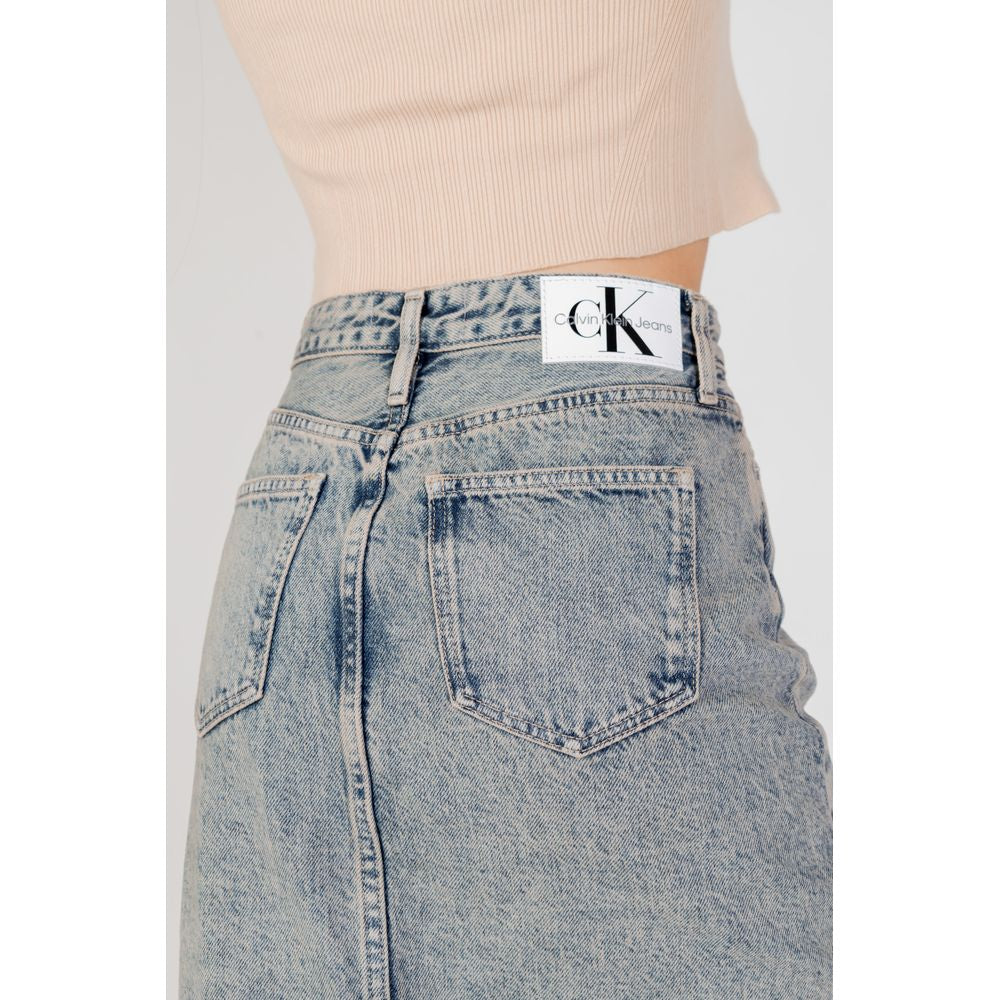 Blue Cotton Skirt - ventzia