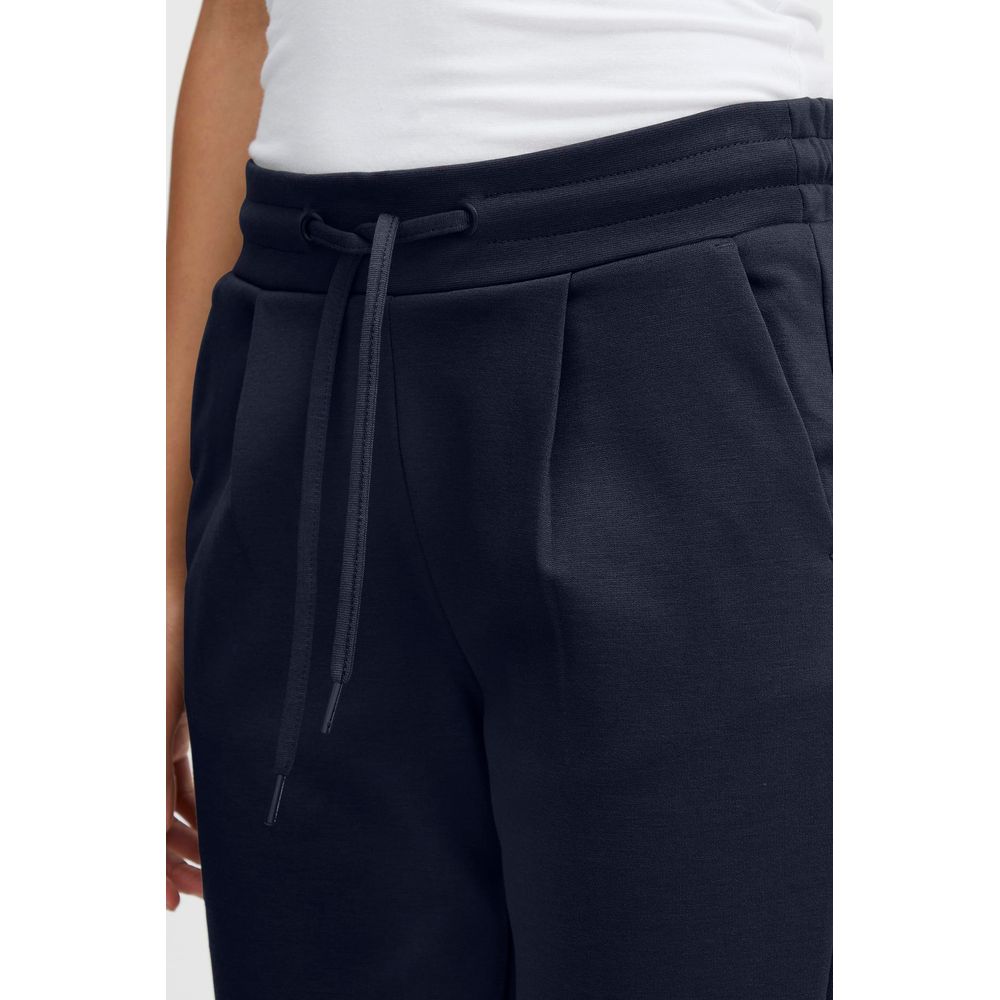 Blue Polyester Pant - ventzia