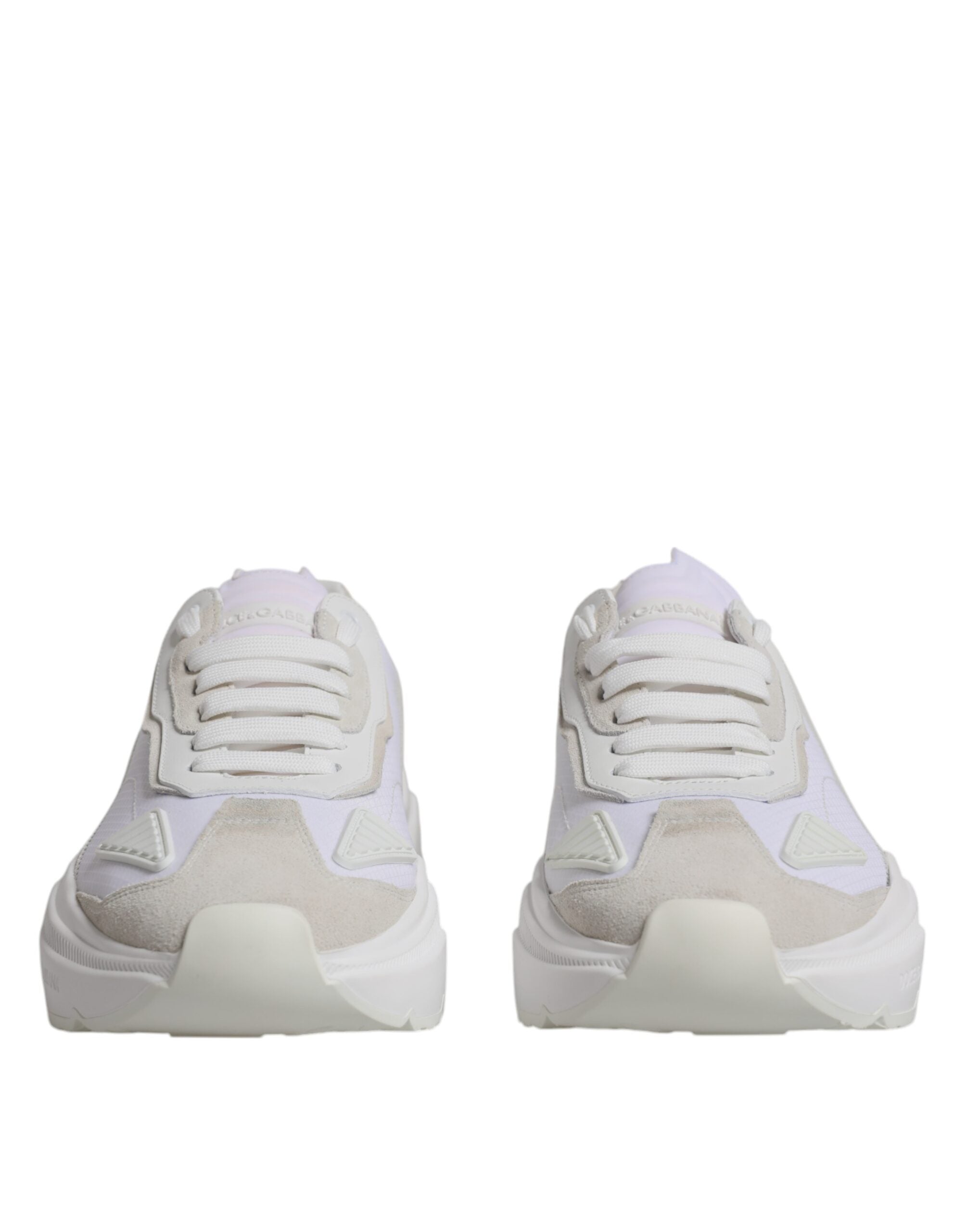 White Leather Daymaster Low Top Sneakers Shoes - ventzia
