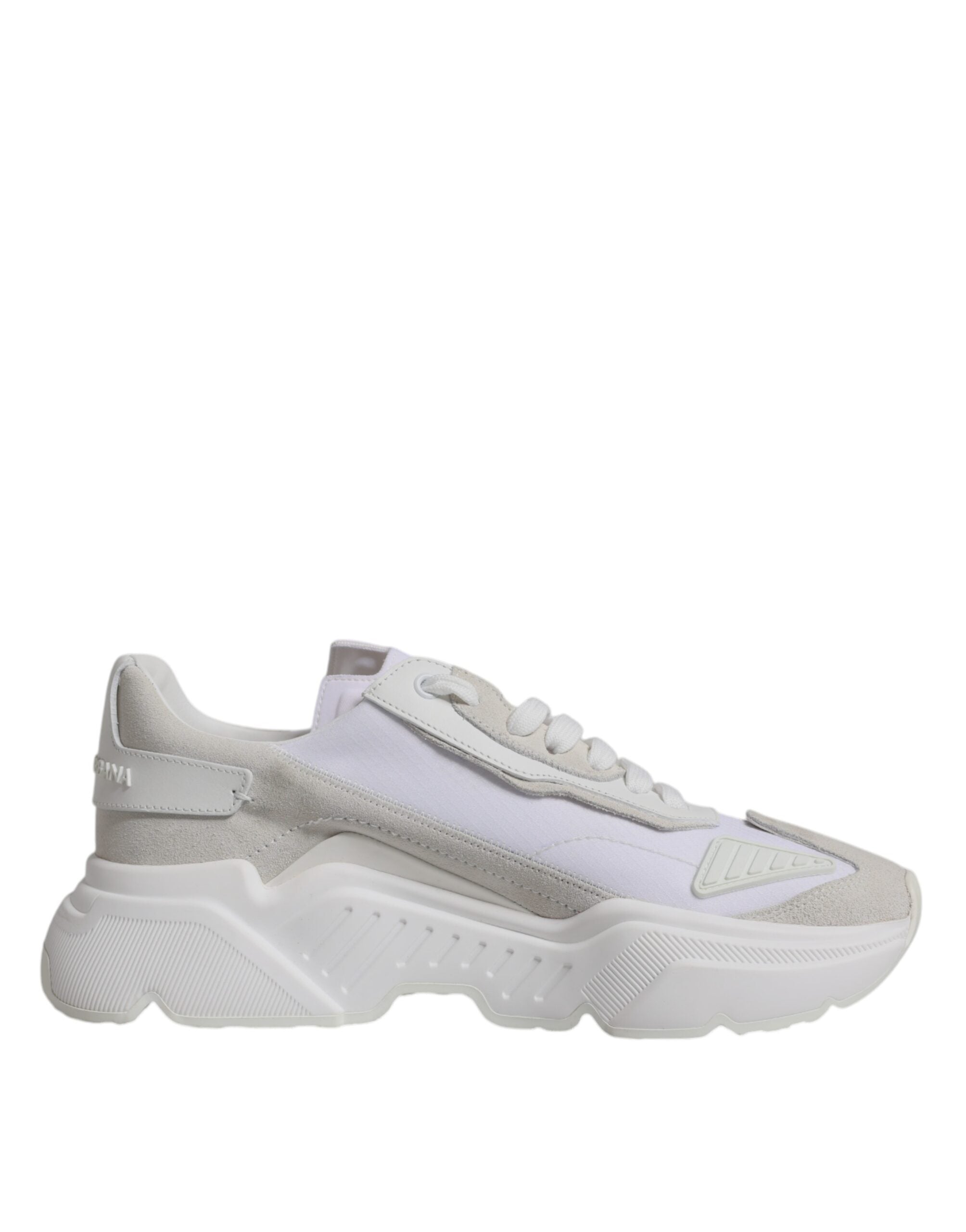 White Leather Daymaster Low Top Sneakers Shoes - ventzia