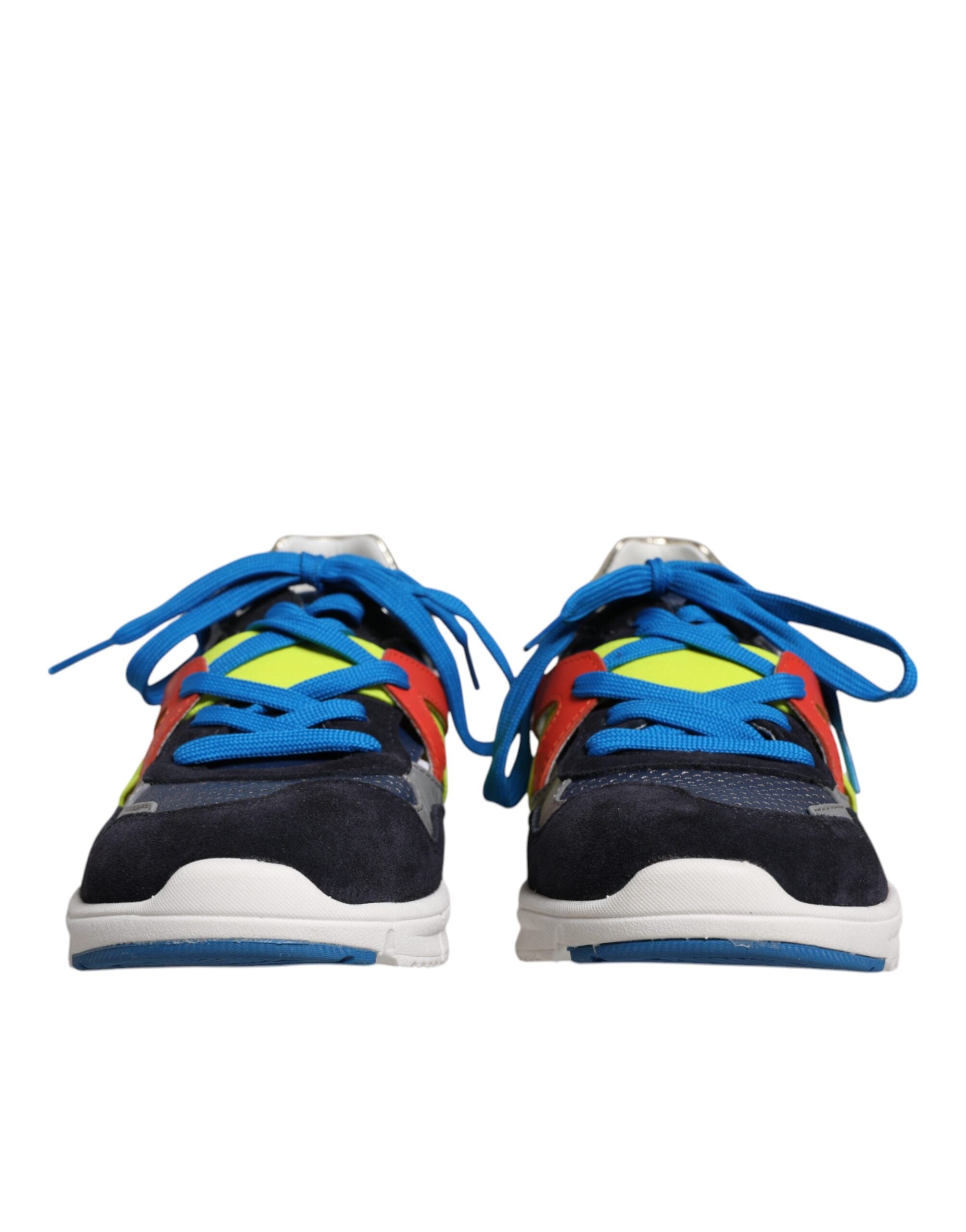 Multicolor Leather Suede Low Top Sneakers Shoes - ventzia
