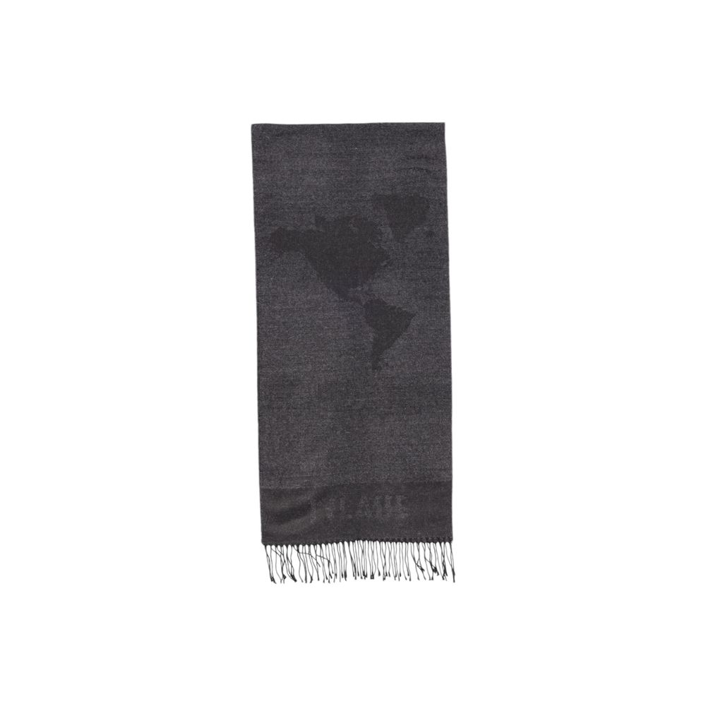 Gray Viscose Scarf - ventzia