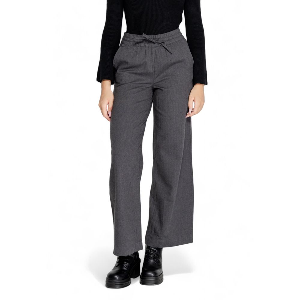 Gray Cotton Pant - ventzia