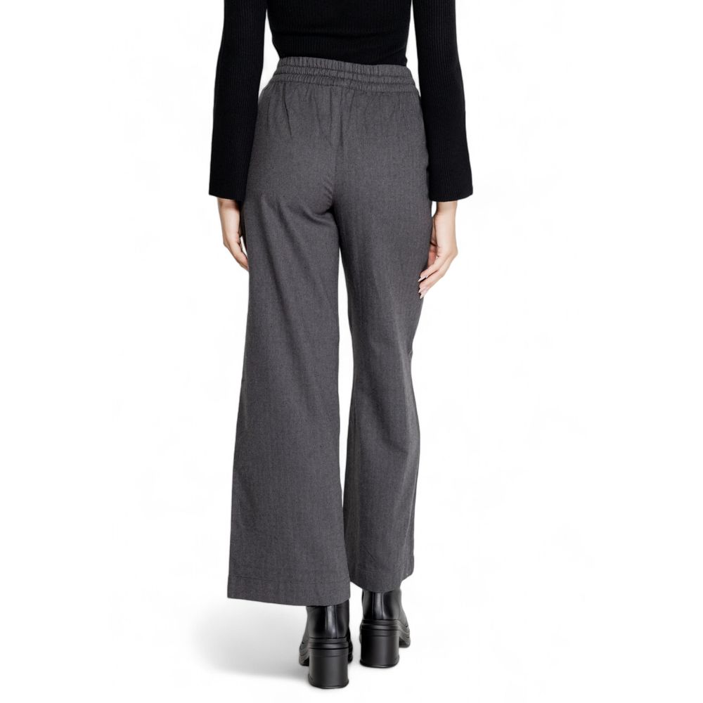 Gray Cotton Pant - ventzia
