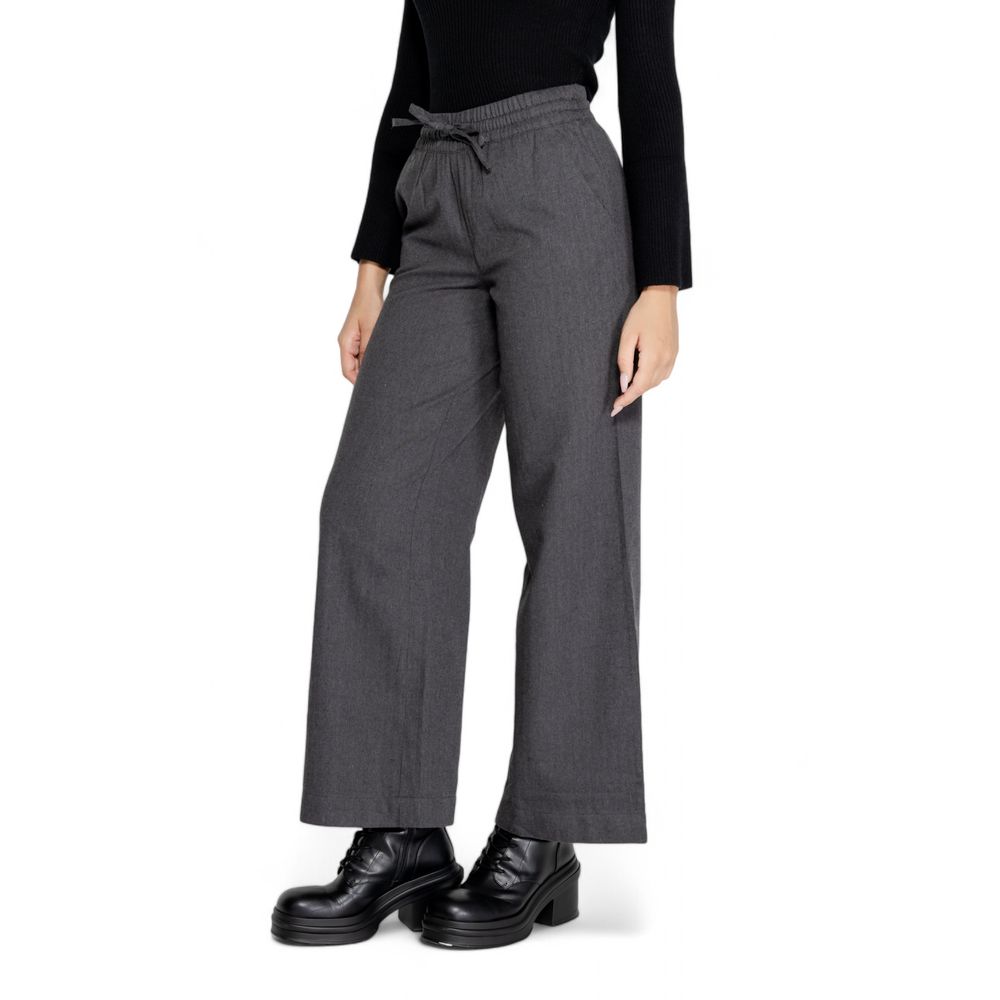 Gray Cotton Pant - ventzia