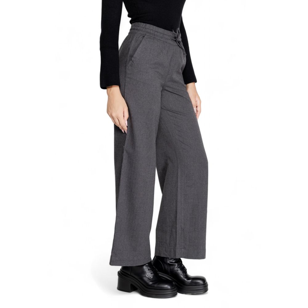 Gray Cotton Pant - ventzia