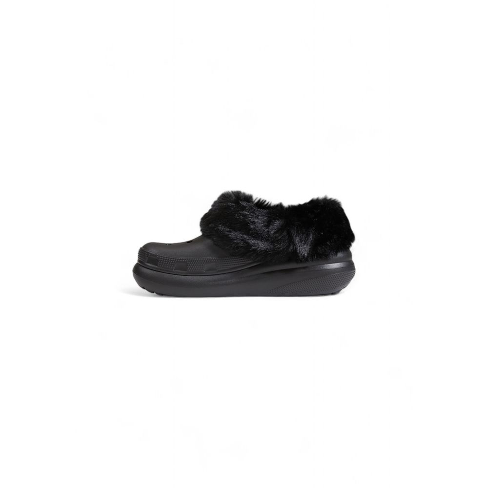 Black Synthetic Sandal - ventzia