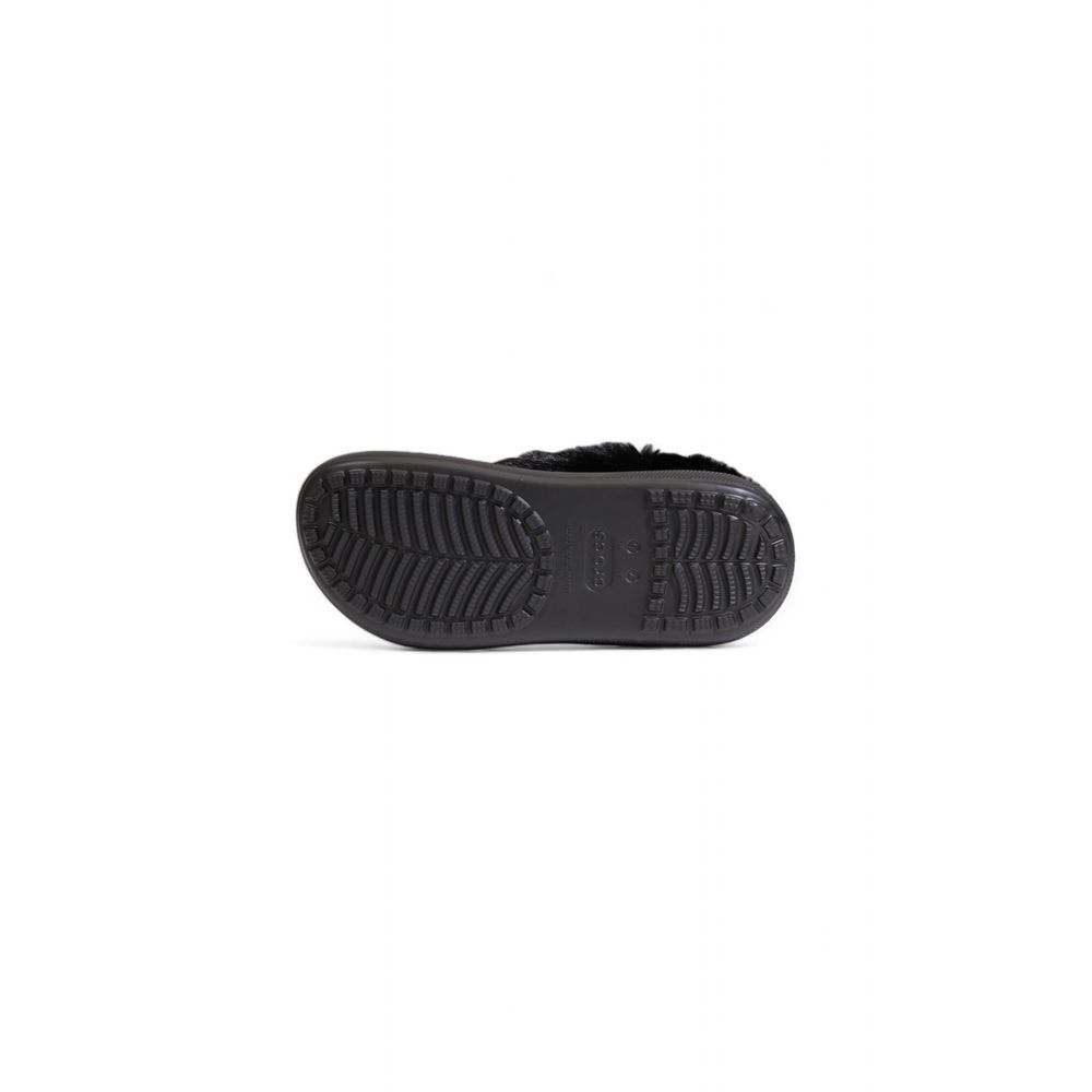 Black Synthetic Sandal - ventzia