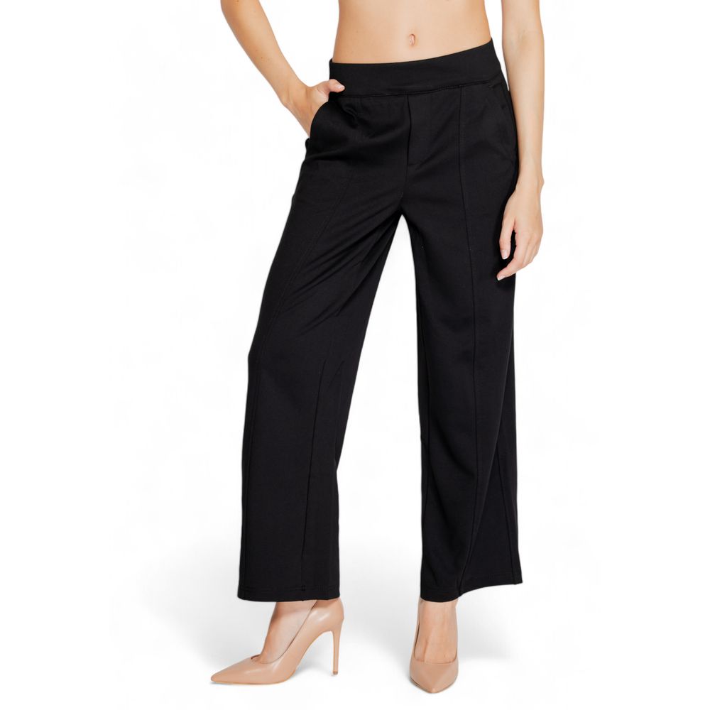 Black Viscose Pant - ventzia
