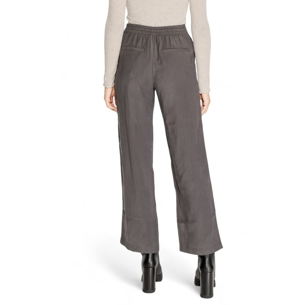 Gray Viscose Pant - ventzia