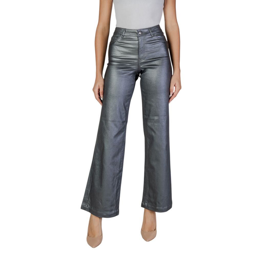 Silver Viscose Pant - ventzia