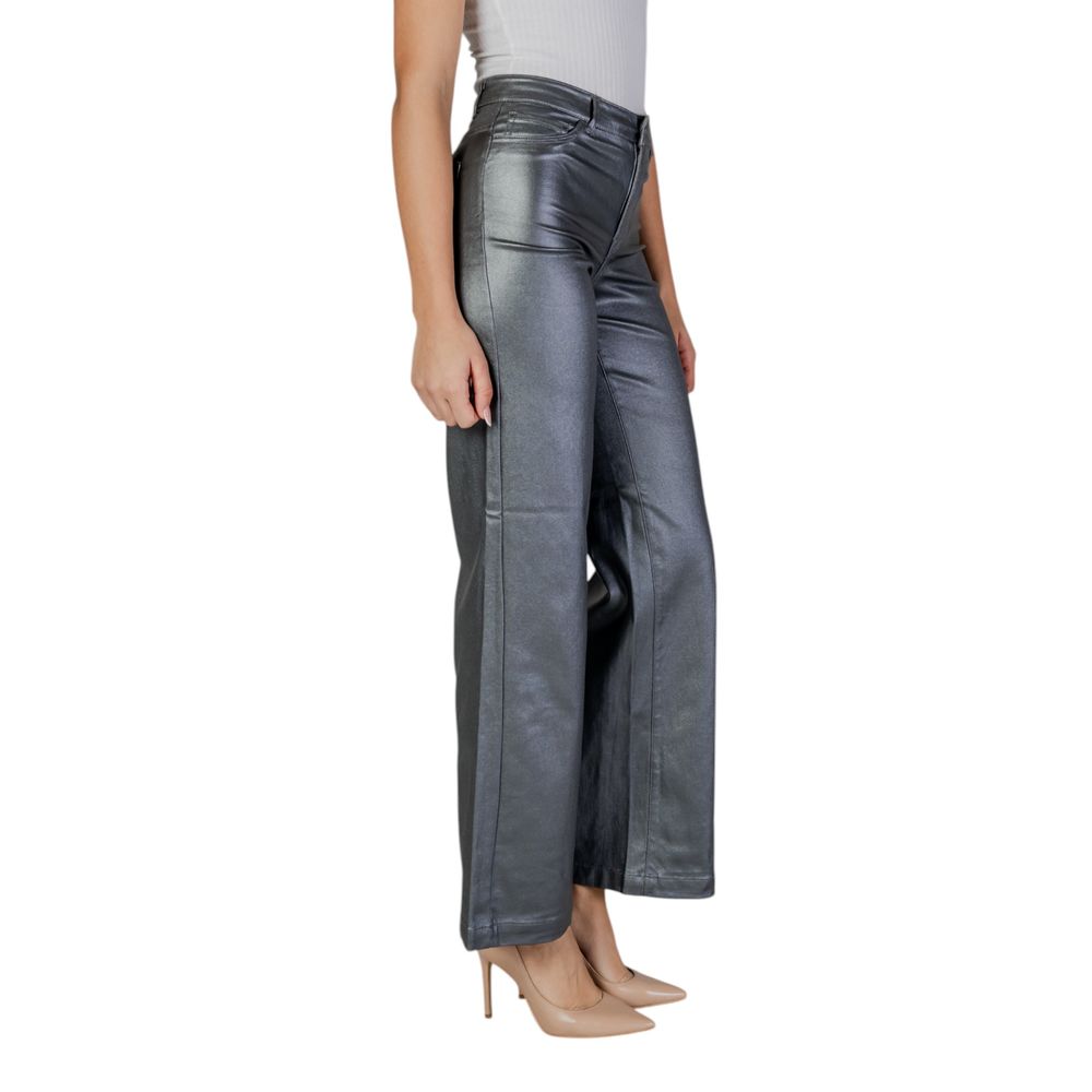 Silver Viscose Pant - ventzia