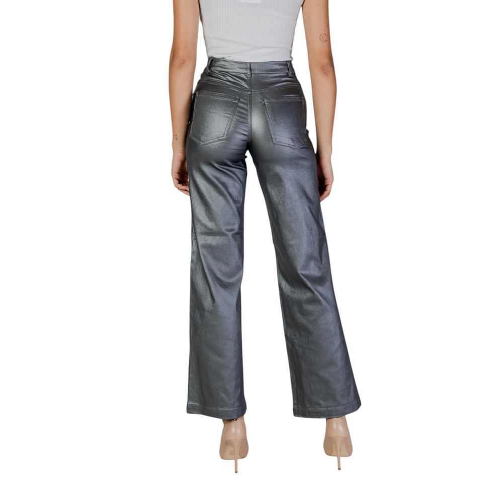 Silver Viscose Pant - ventzia