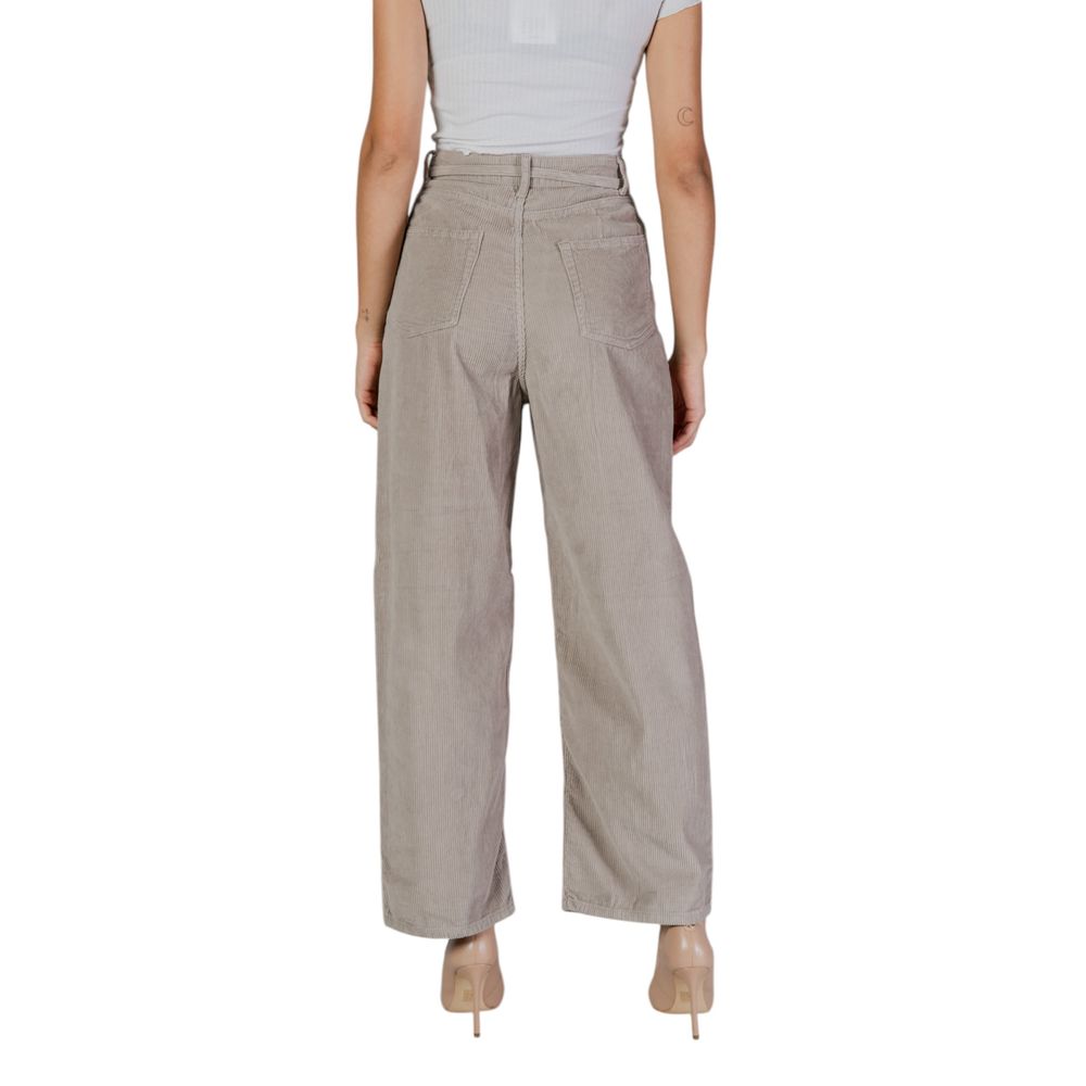 Beige Cotton Pant - ventzia