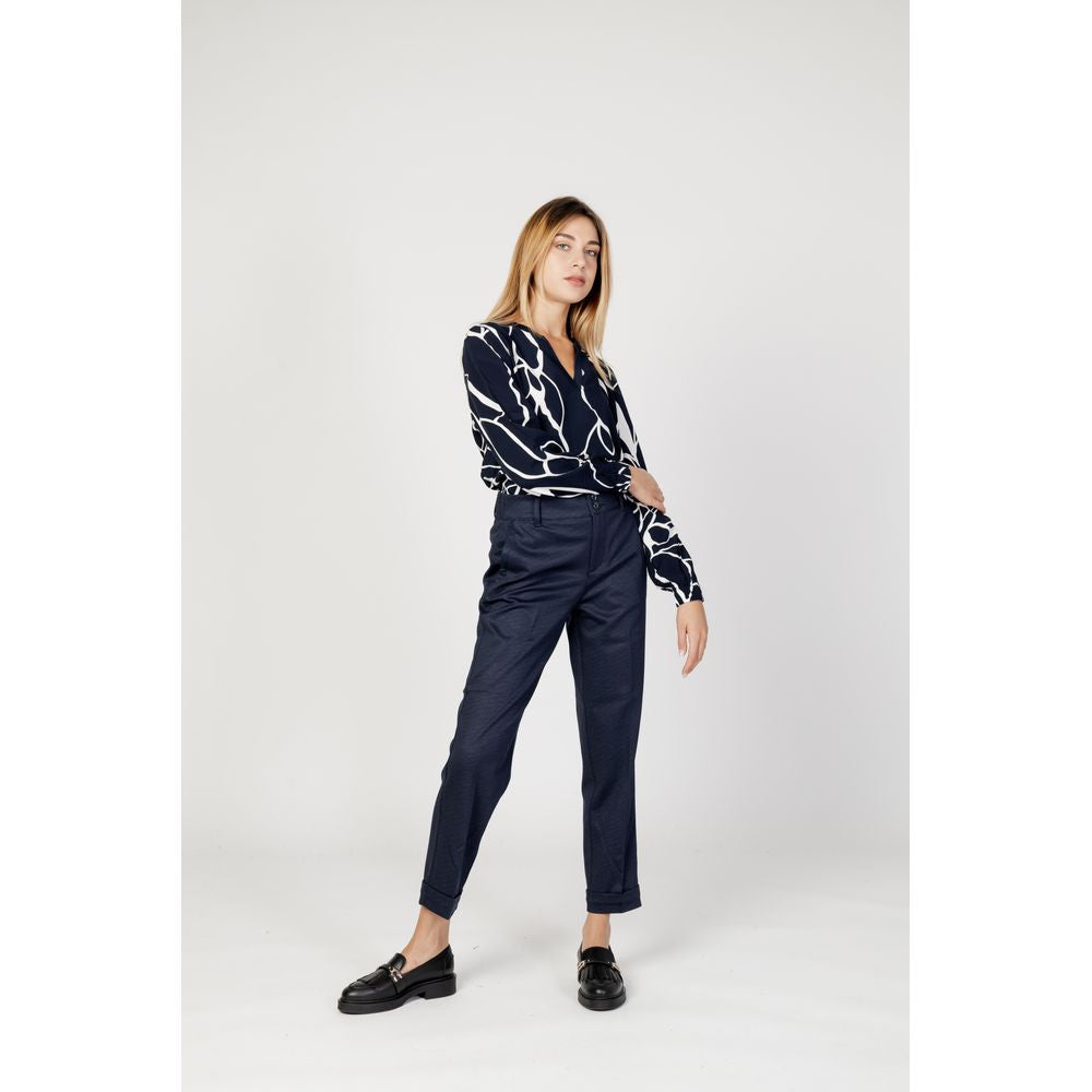 Blue Viscose Pant - ventzia