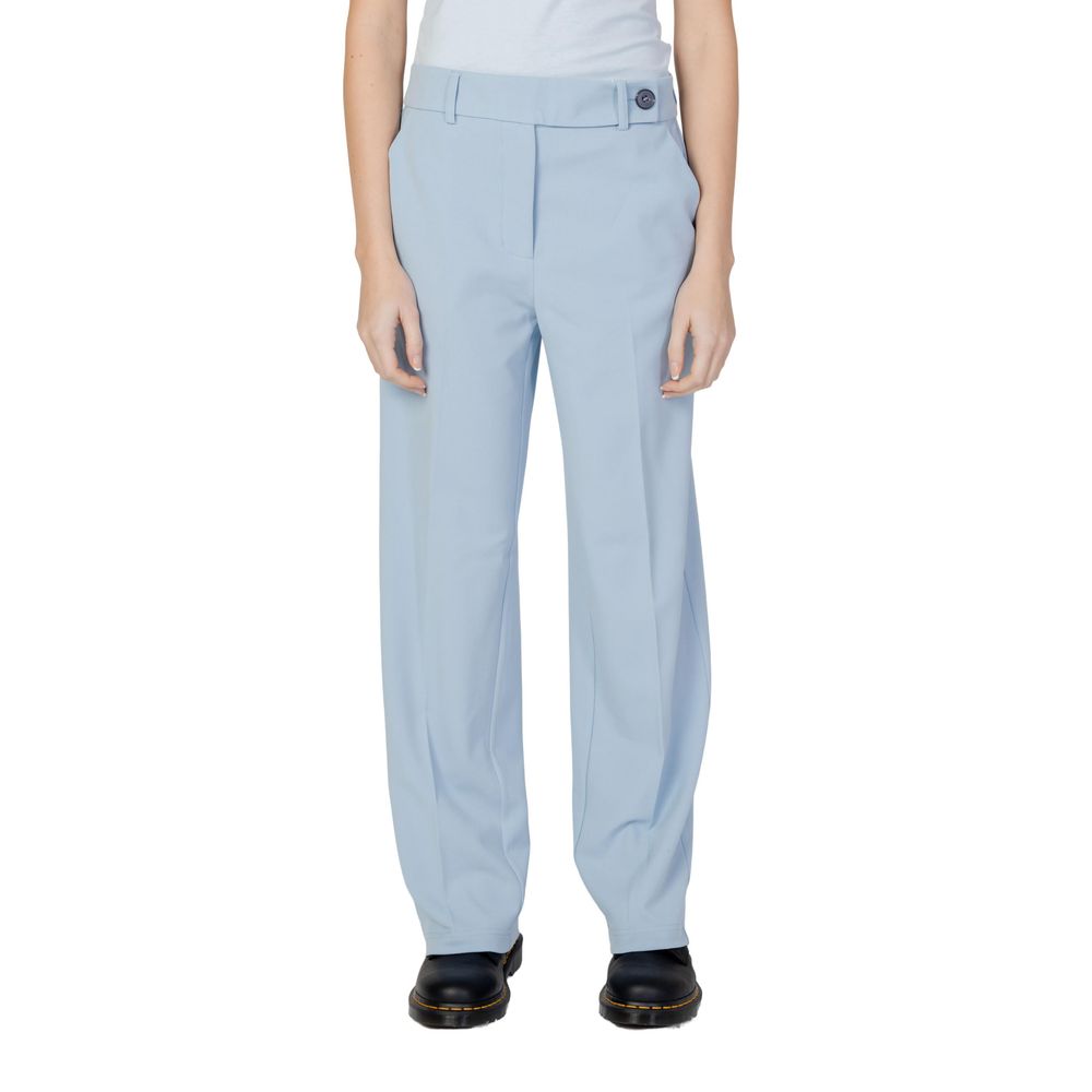 Blue Polyester Pant - ventzia