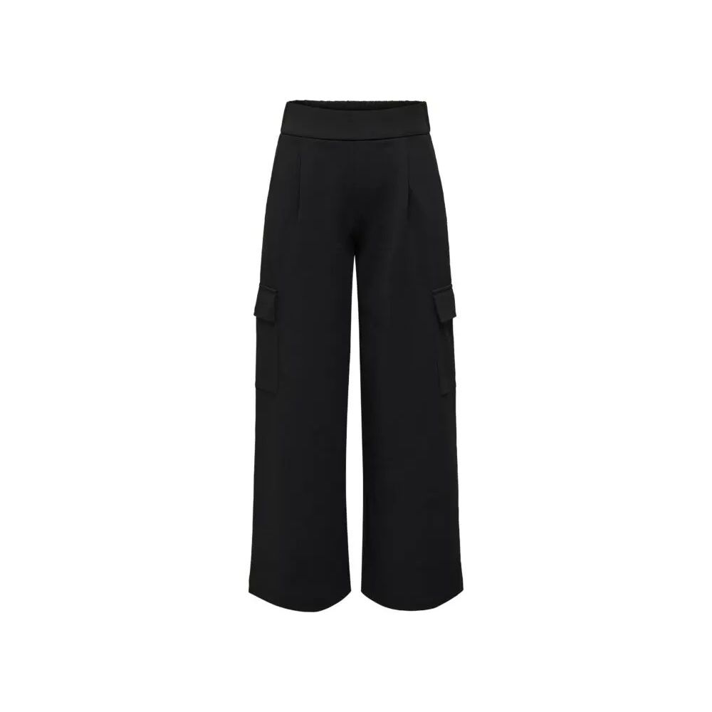Black Polyester Pant - ventzia