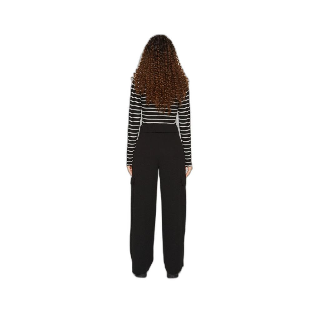 Black Polyester Pant - ventzia