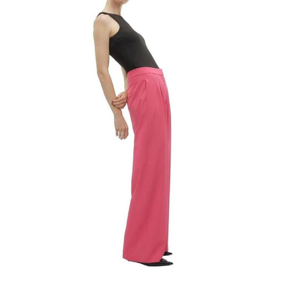 Pink Polyester Pant - ventzia
