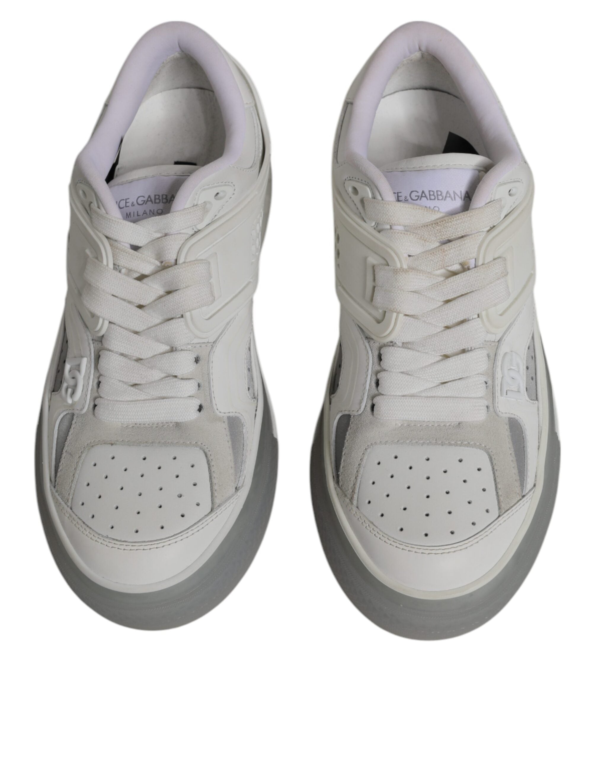 White DG Logo CUSTOM 2.Zero Sneakers Shoes - ventzia