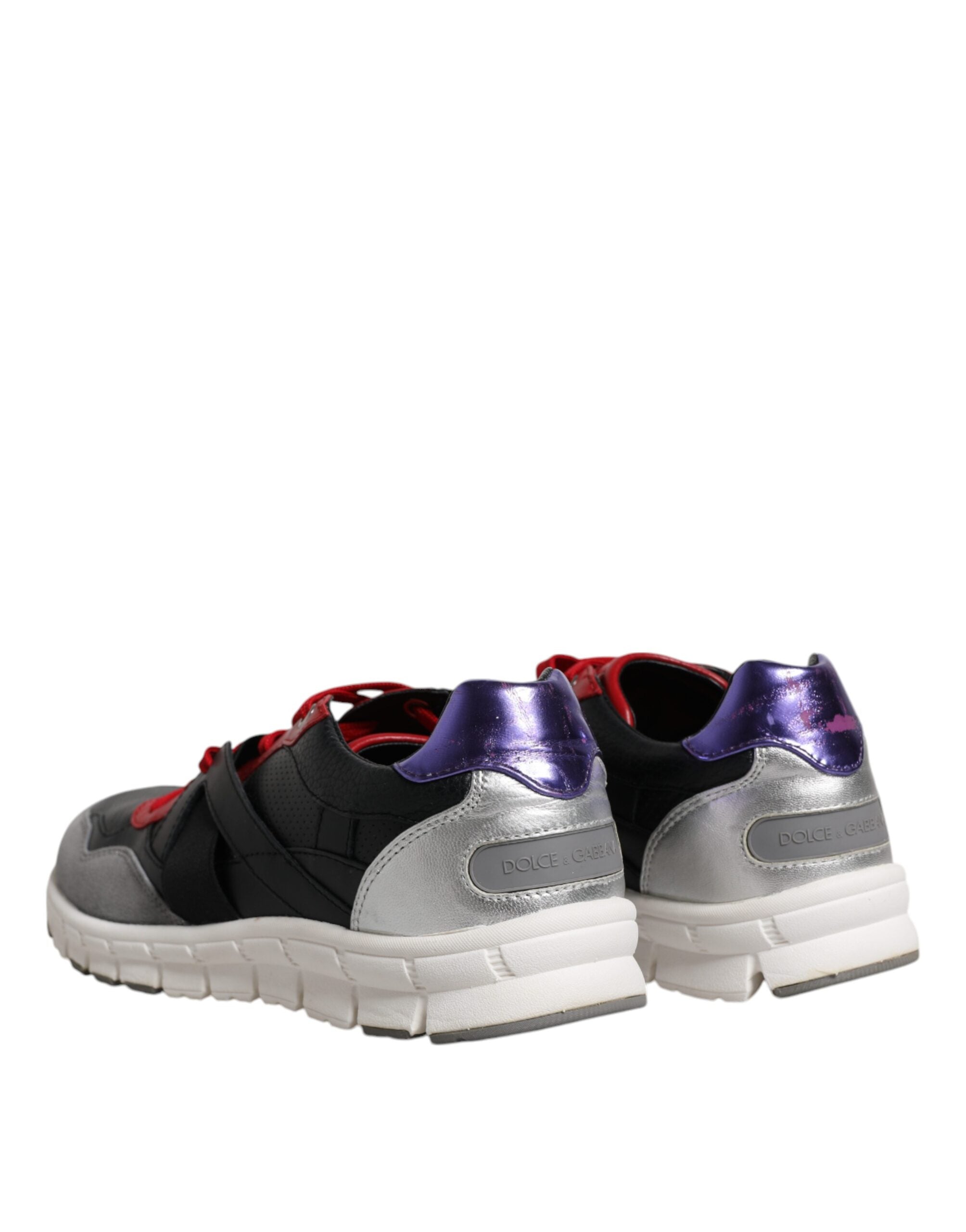 Multicolor Leather Suede Low Top Sneakers Shoes - ventzia