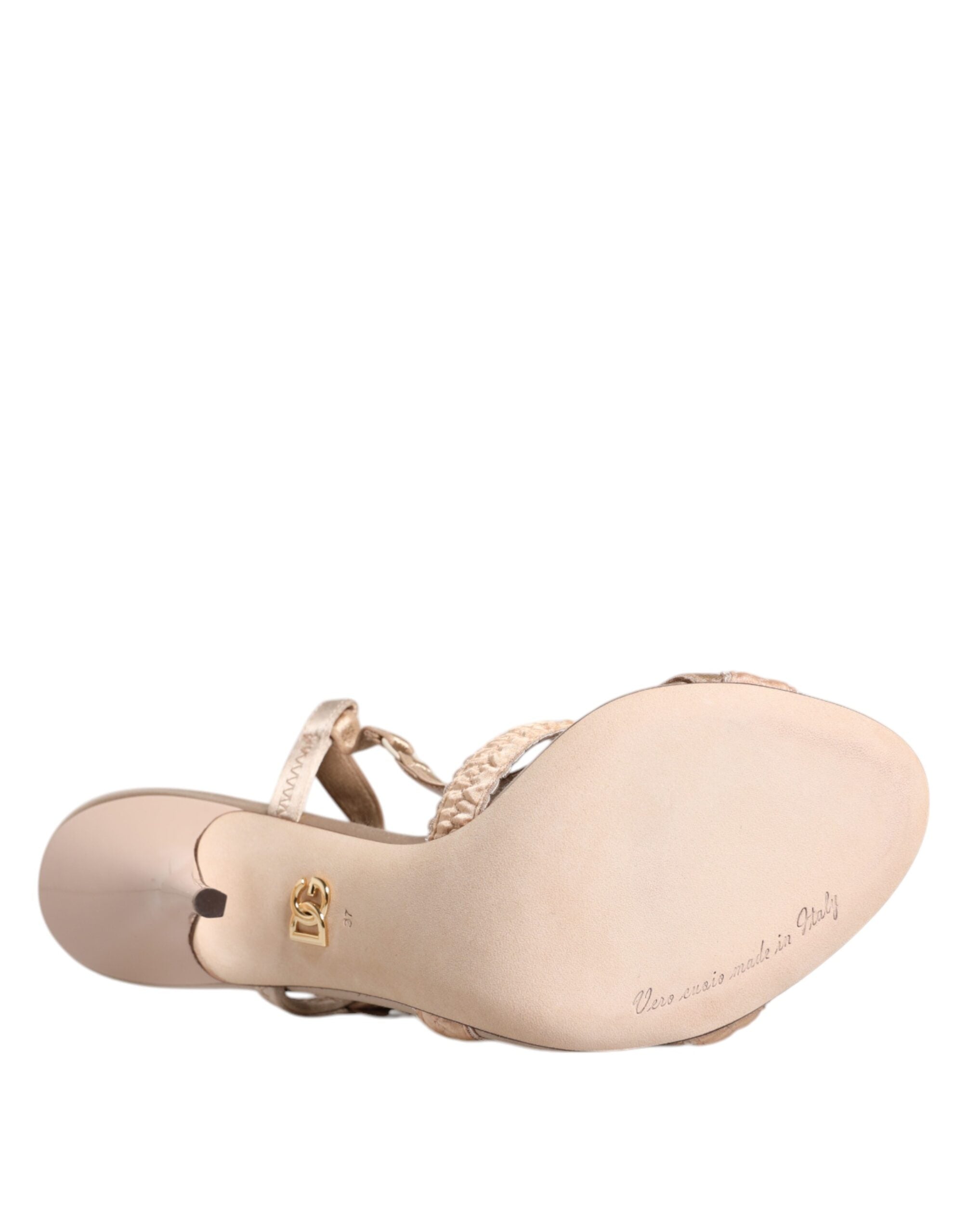 Beige Keira Slingback Heels Sandals Shoes - ventzia