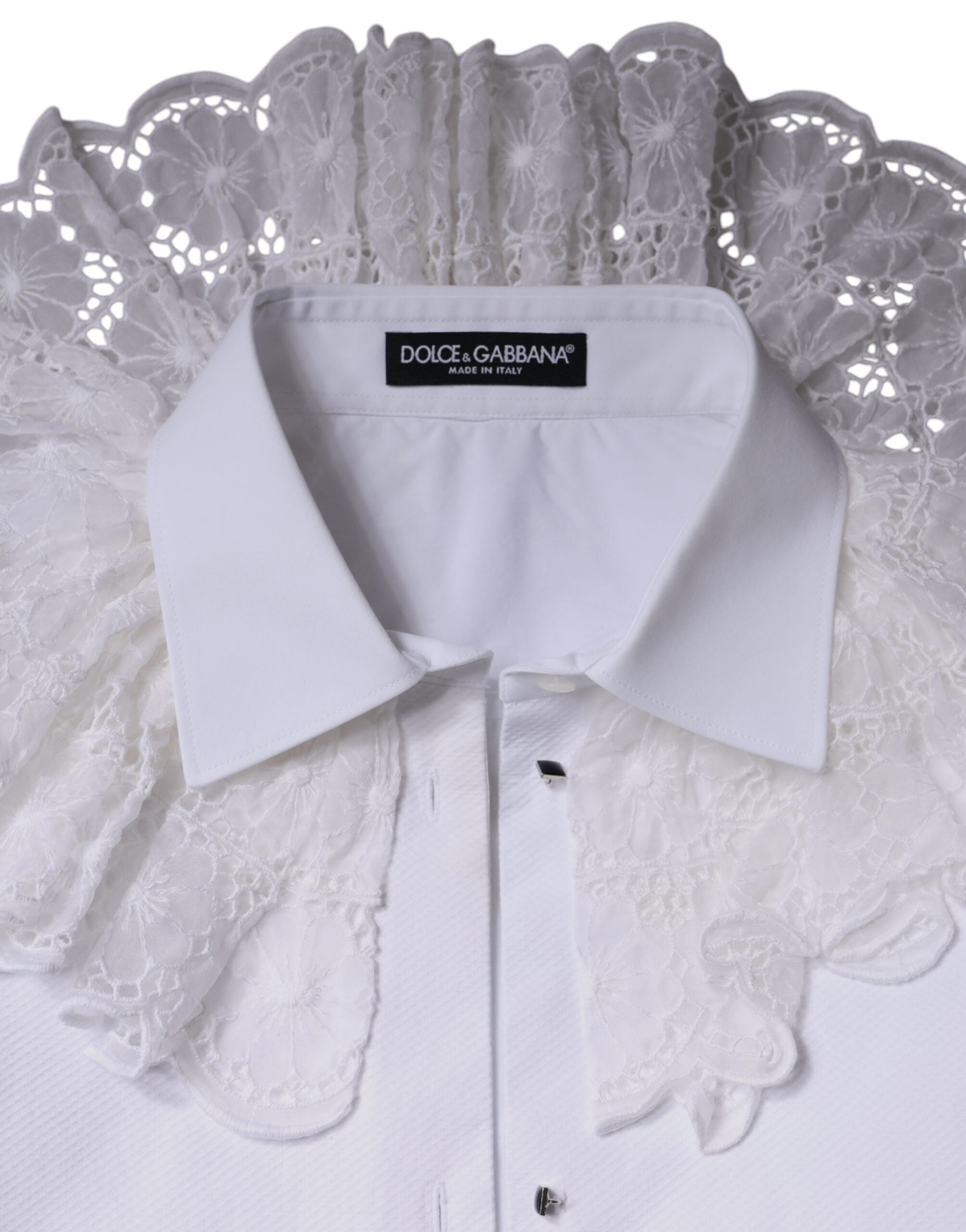 White Cotton Poplin Shirt Dress Blouse Top - ventzia