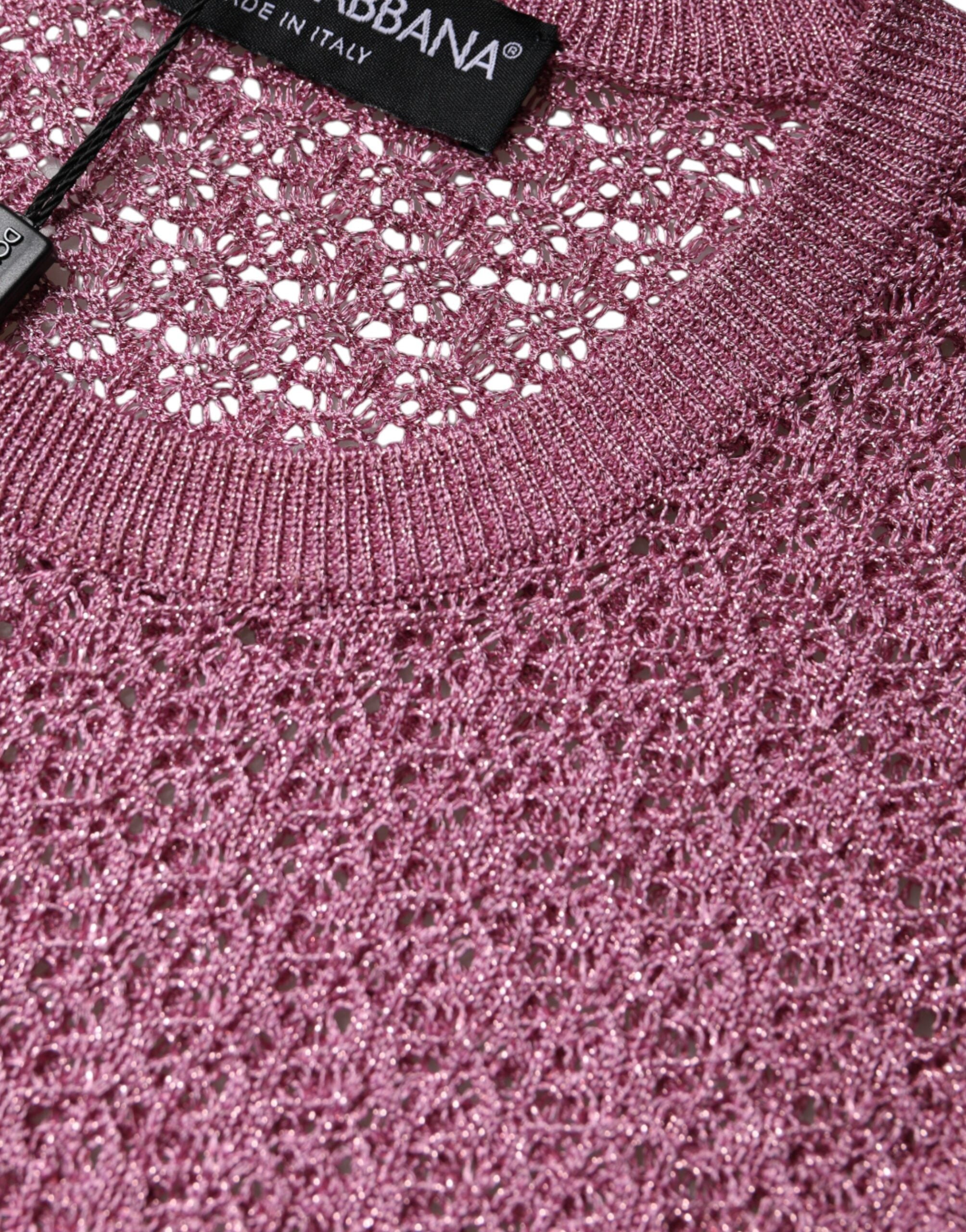Pink Mesh See Through Sleeveless Tank Top - ventzia