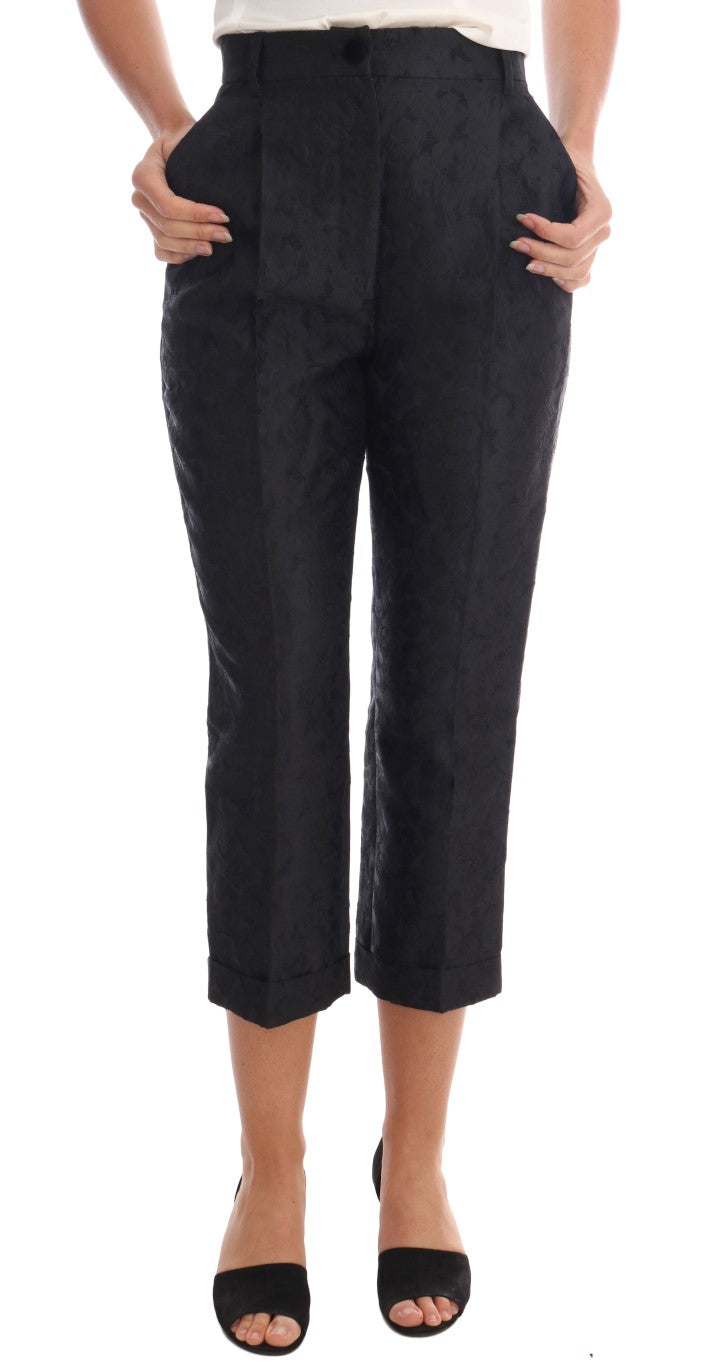 Elegant High Waist Capri Dress Pants - ventzia