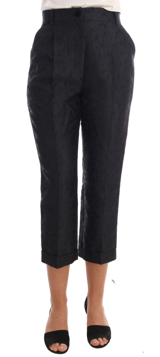 Elegant High Waist Capri Dress Pants - ventzia