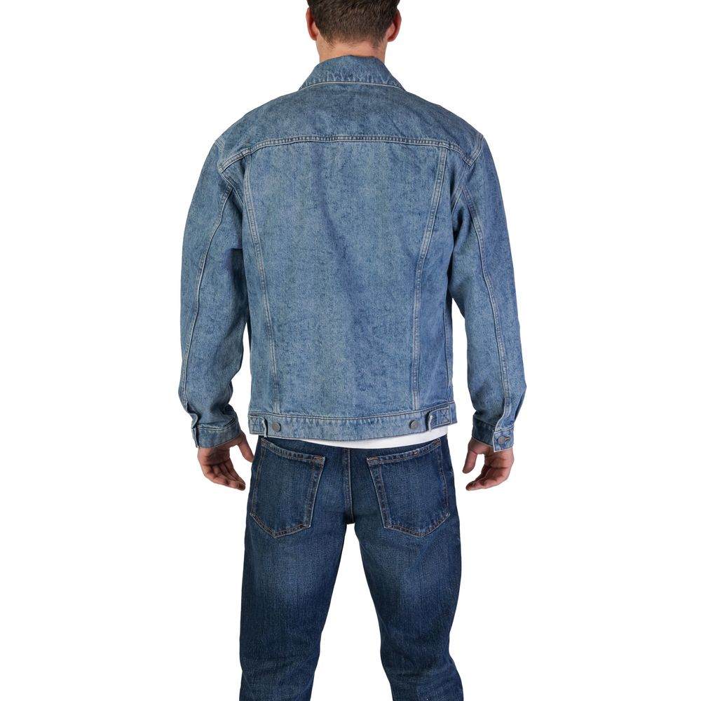 Light Blue Cotton Jackets & Coat - ventzia