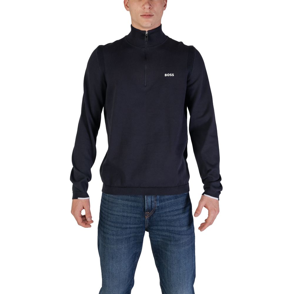Blue Cotton Cardigan - ventzia
