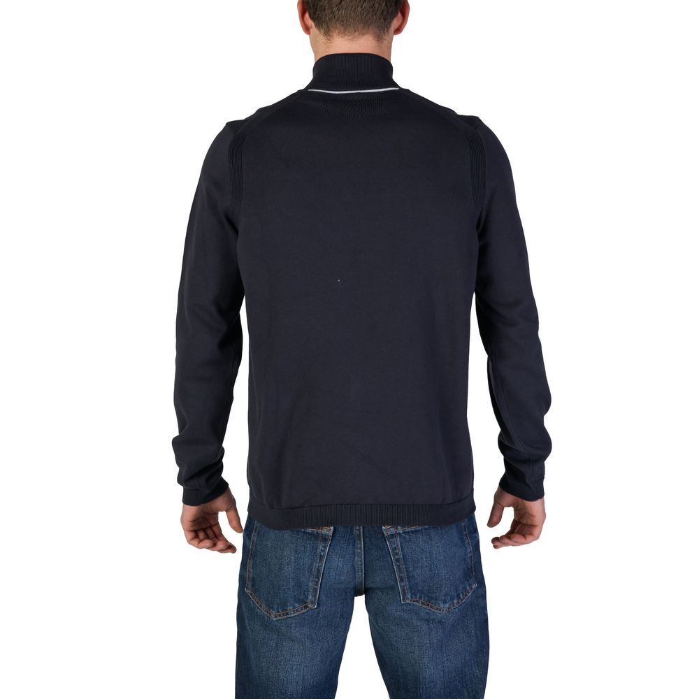 Blue Cotton Cardigan - ventzia