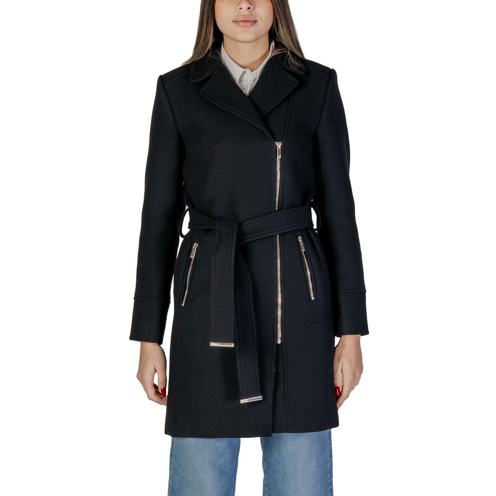 Black Wool Coat - ventzia