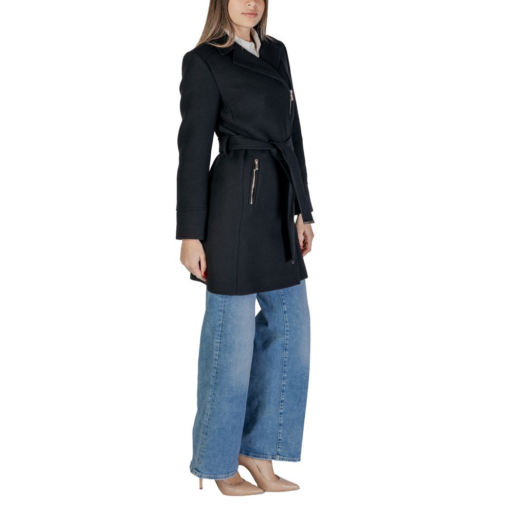 Black Wool Coat - ventzia
