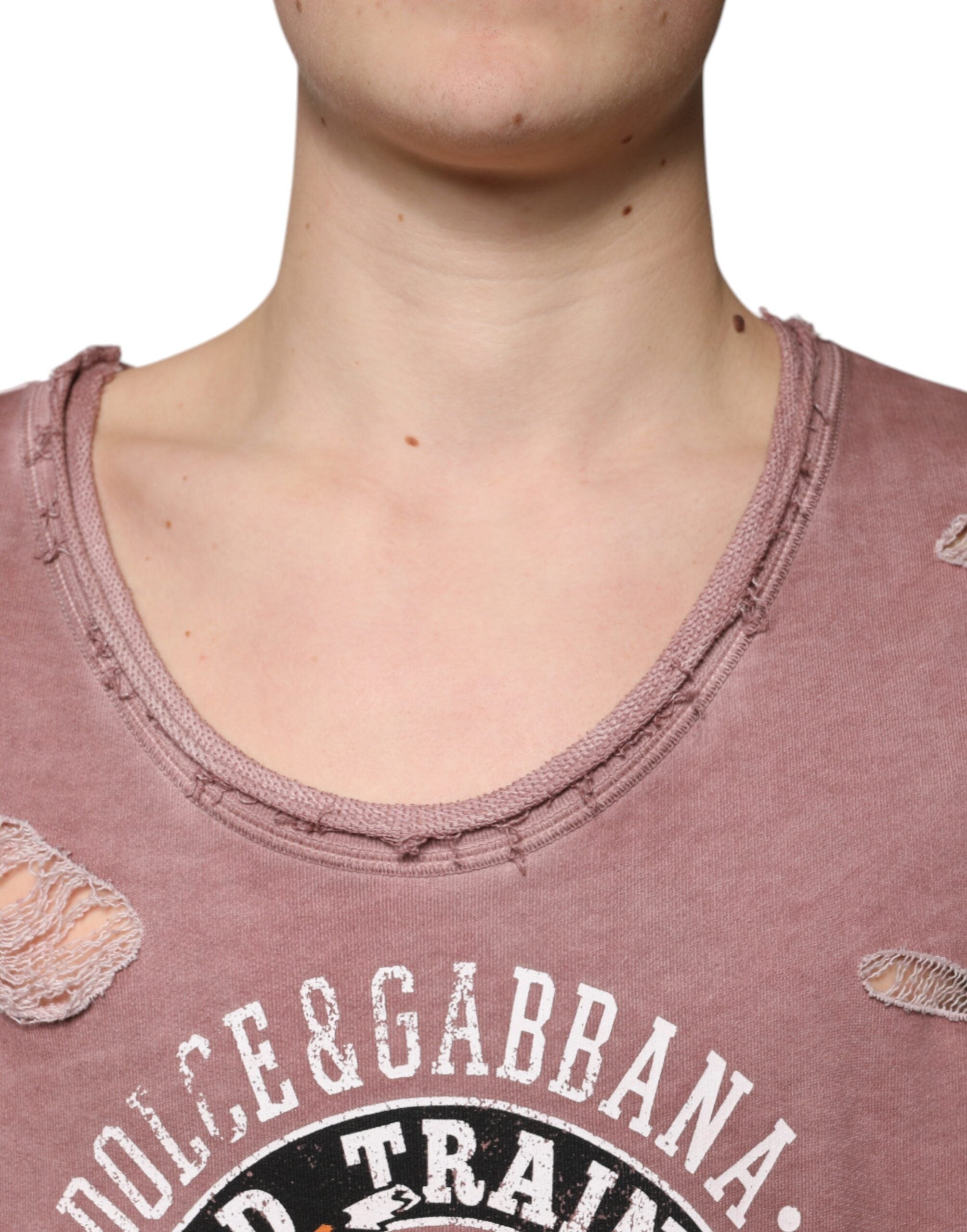 Brown Cotton Round Neck Sleeveless T-shirt - ventzia
