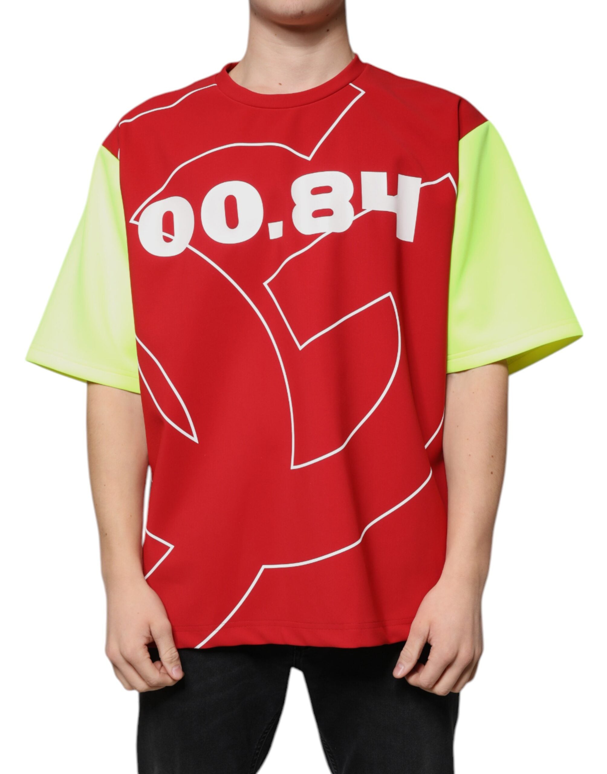 Multicolor Logo Cotton Men Crew Neck T-shirt - ventzia