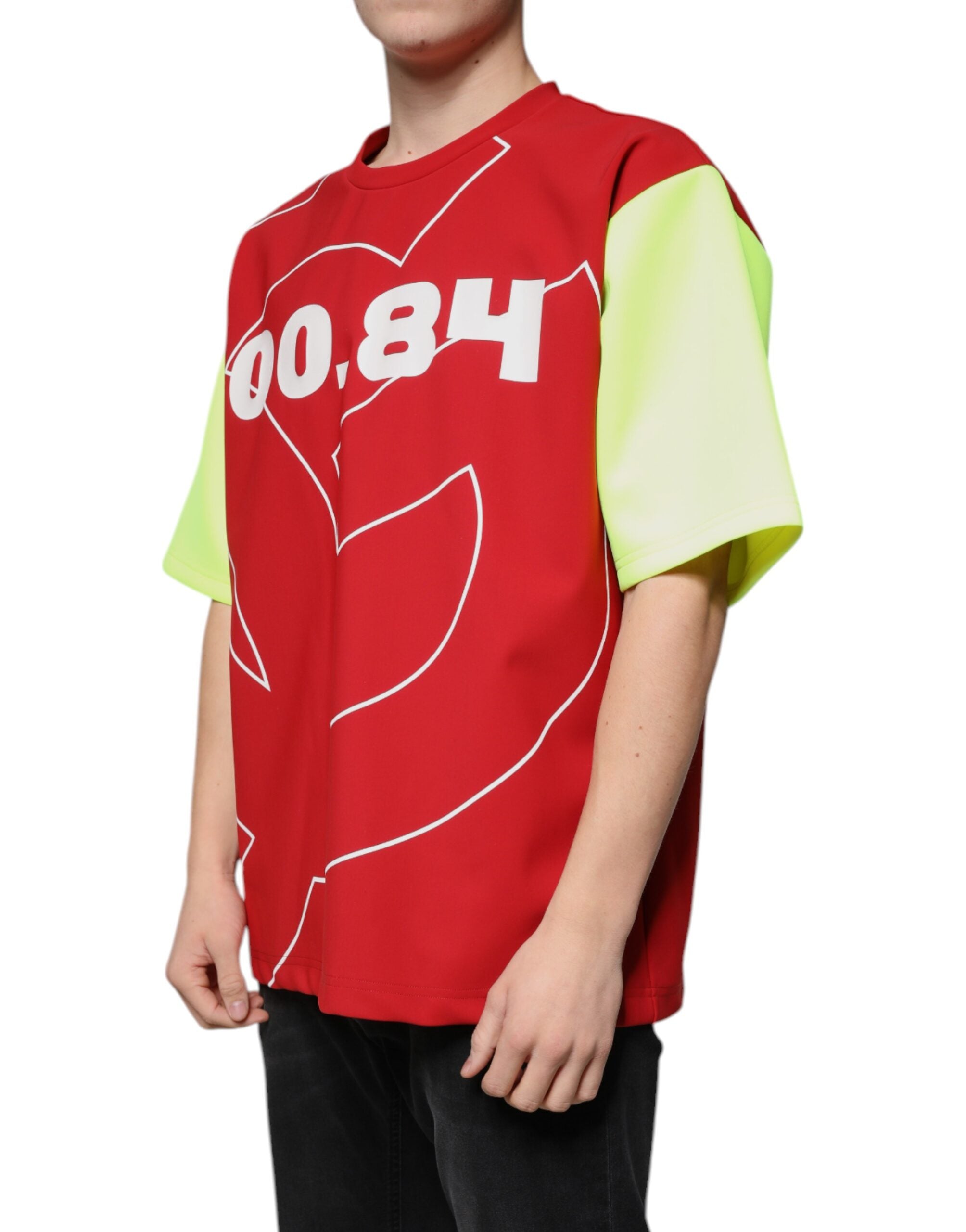 Multicolor Logo Cotton Men Crew Neck T-shirt - ventzia