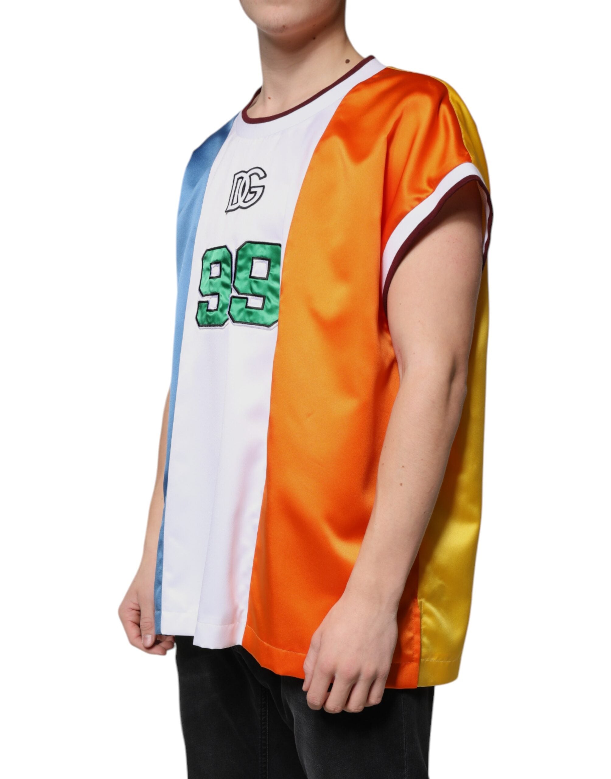 Multicolor Jersey Tank Sleeveless T-shirt - ventzia