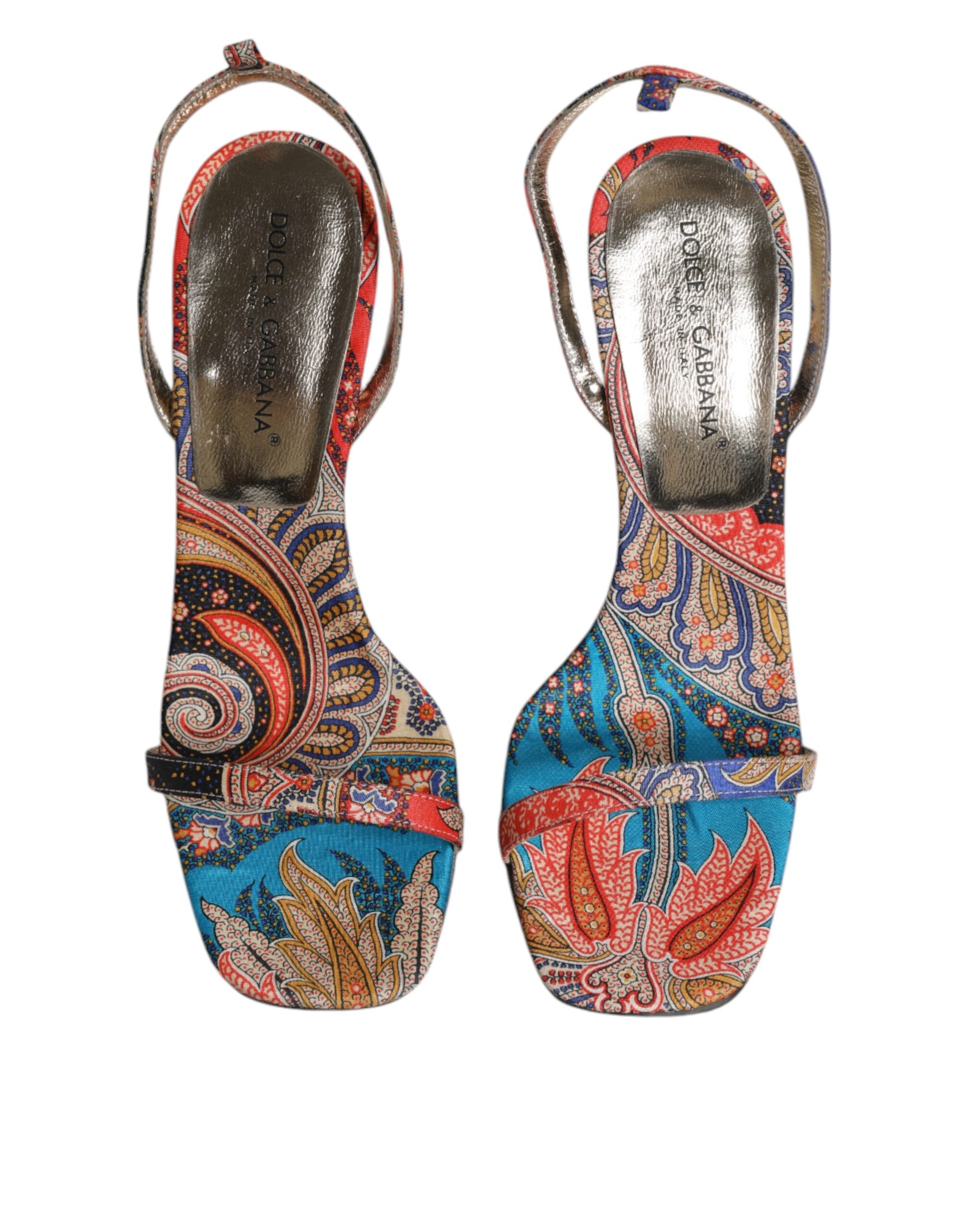 Multicolor Floral High Heels Sandals Shoes - ventzia