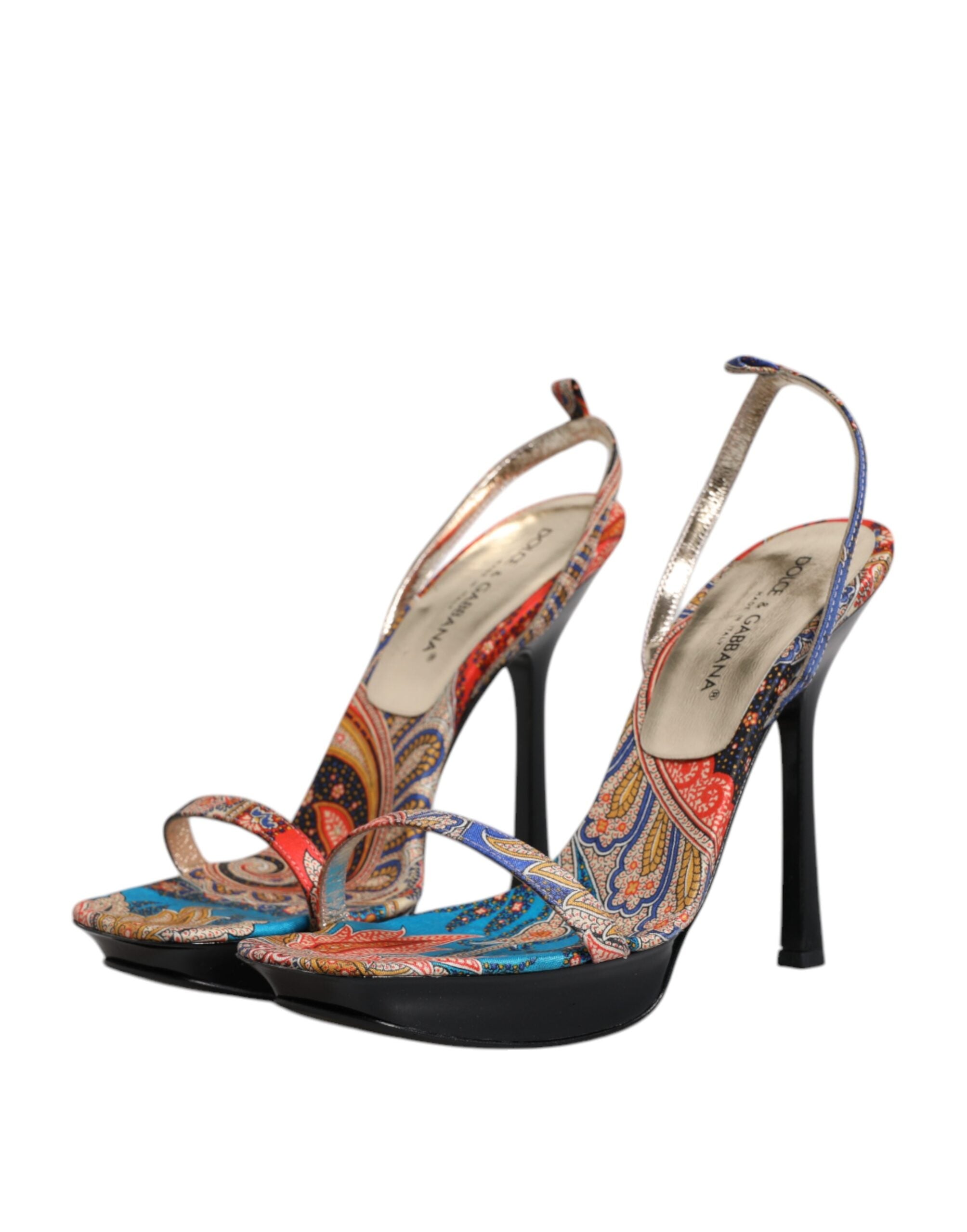 Multicolor Floral High Heels Sandals Shoes - ventzia