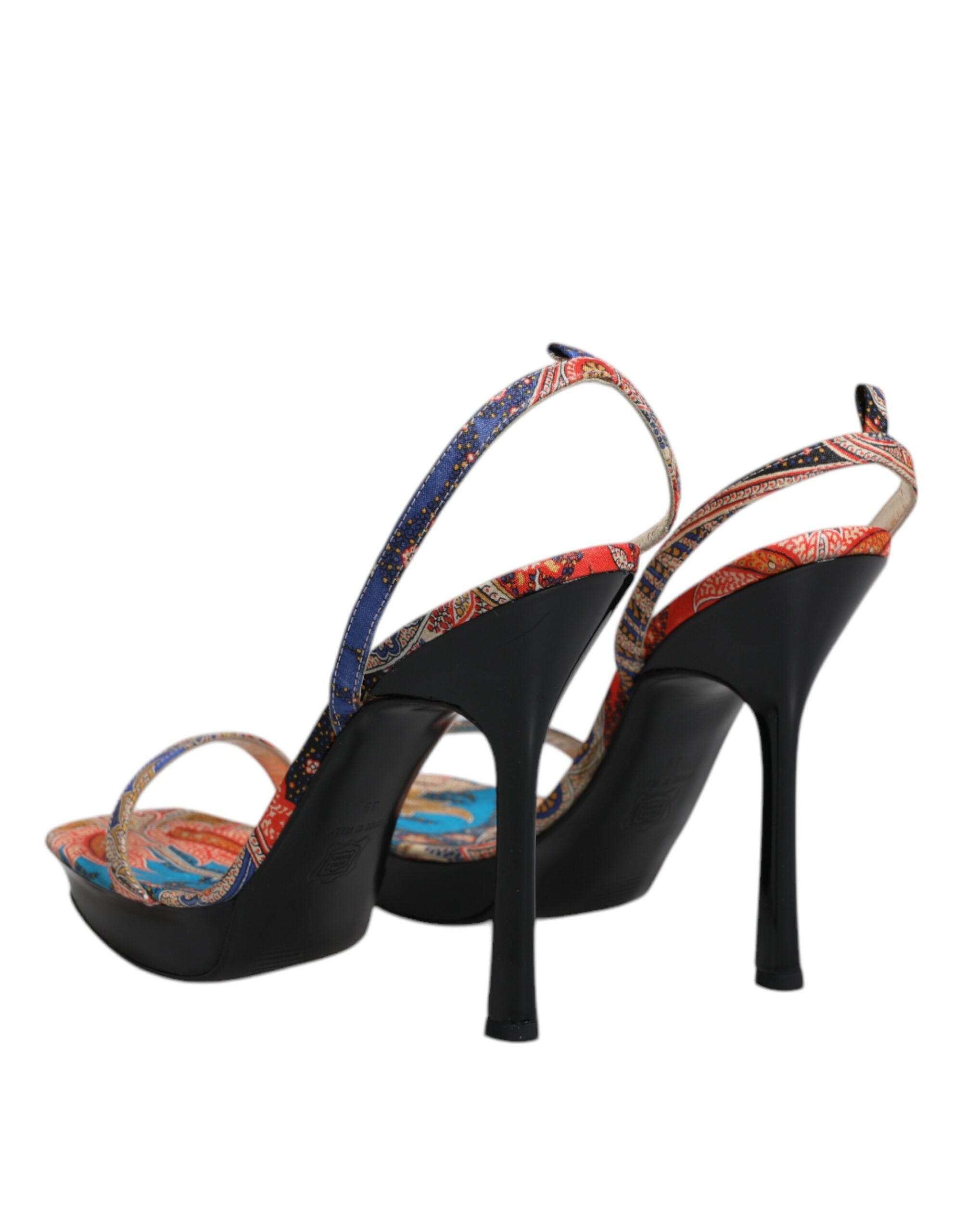 Multicolor Floral High Heels Sandals Shoes - ventzia