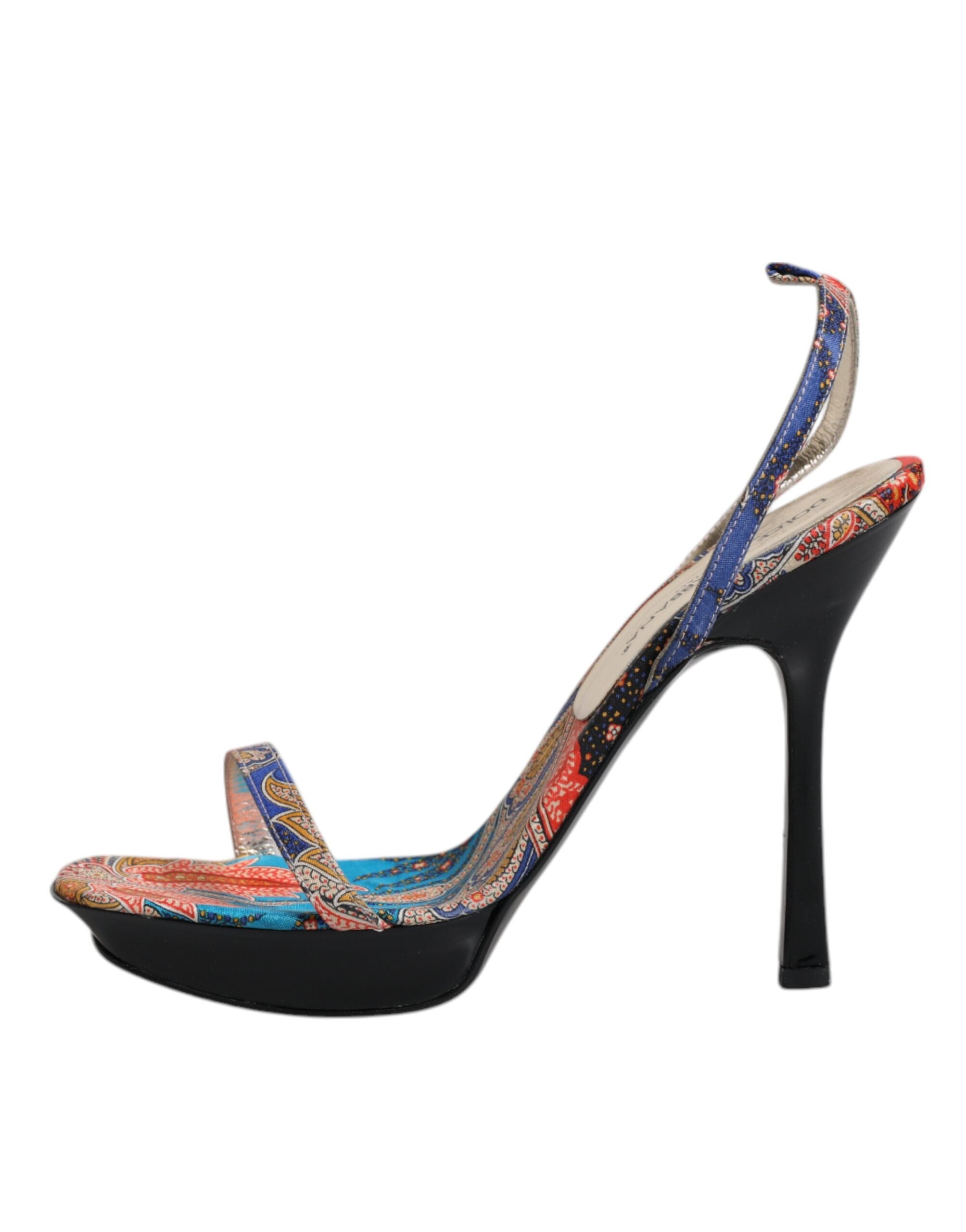 Multicolor Floral High Heels Sandals Shoes - ventzia