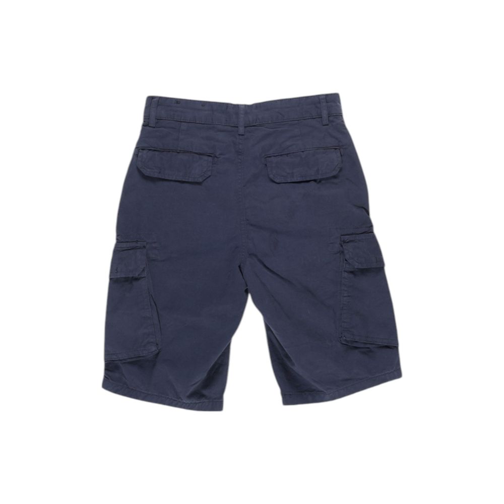 Blue Cotton Bermuda - ventzia