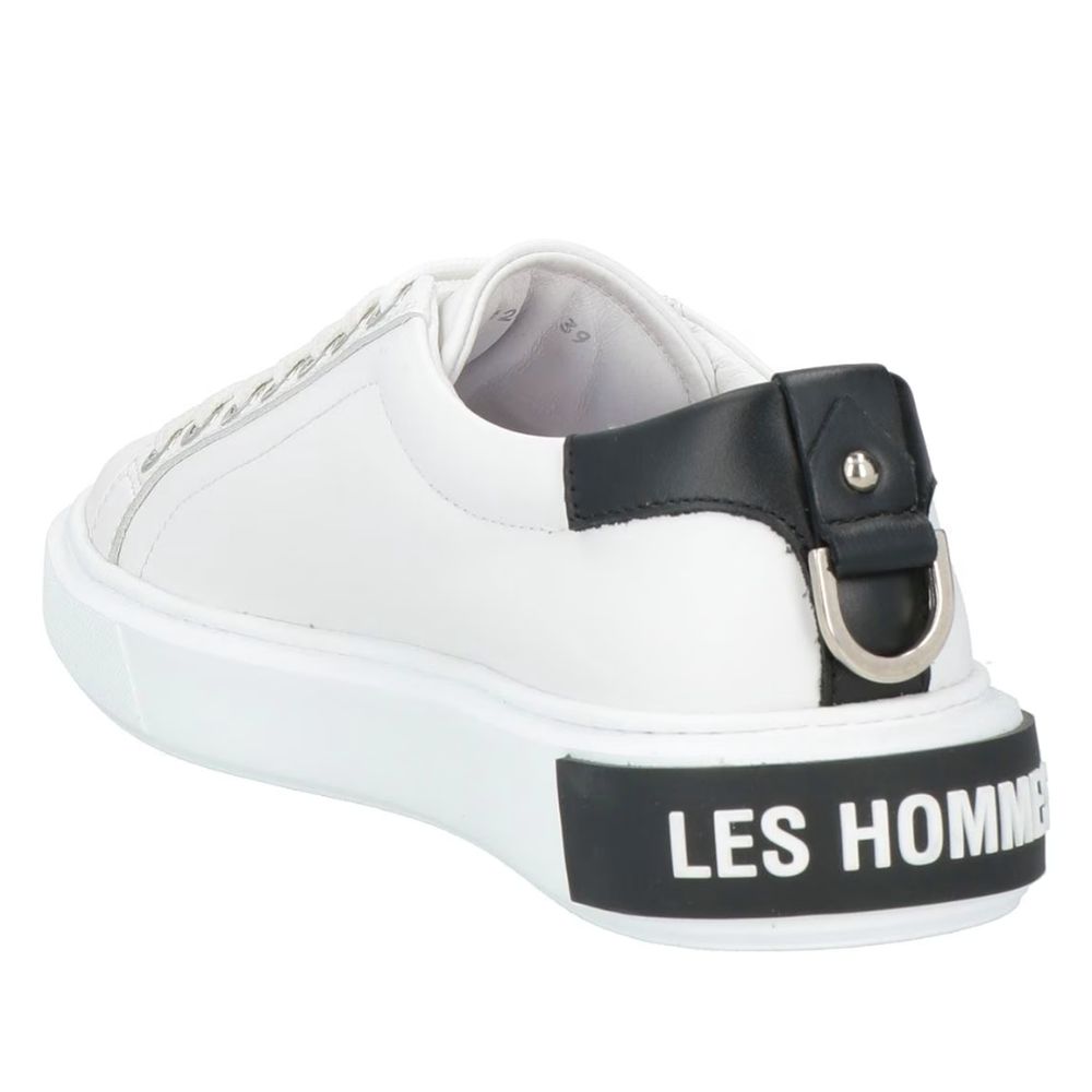 White Calfskin Men Sneaker - ventzia