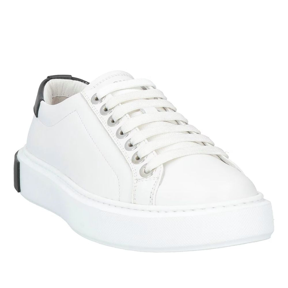 White Calfskin Men Sneaker - ventzia