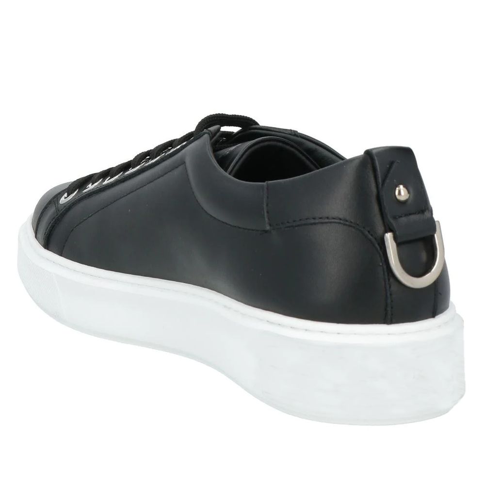 Black Calfskin Men Sneaker - ventzia